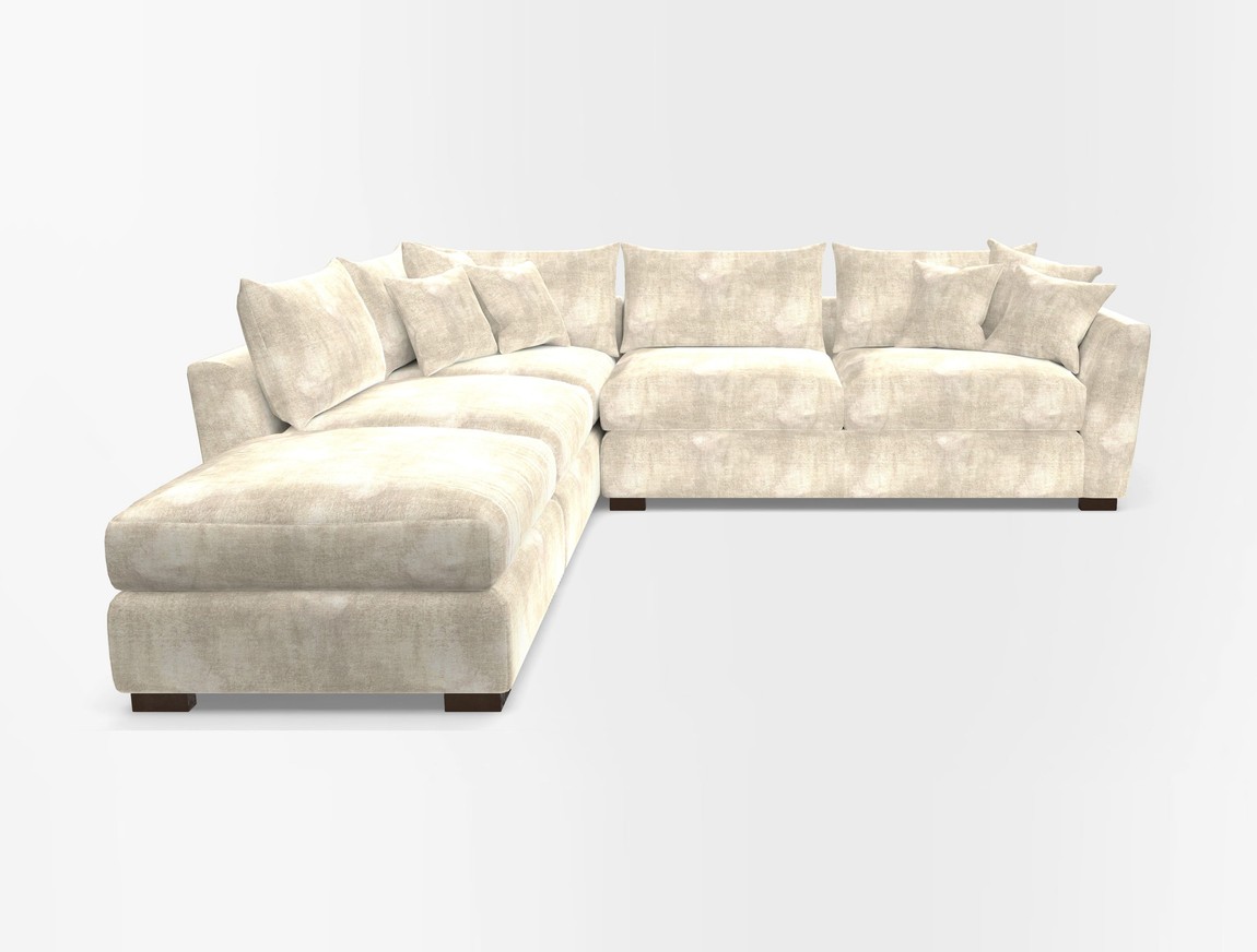 Combi Corner Unit And Footstool RHF