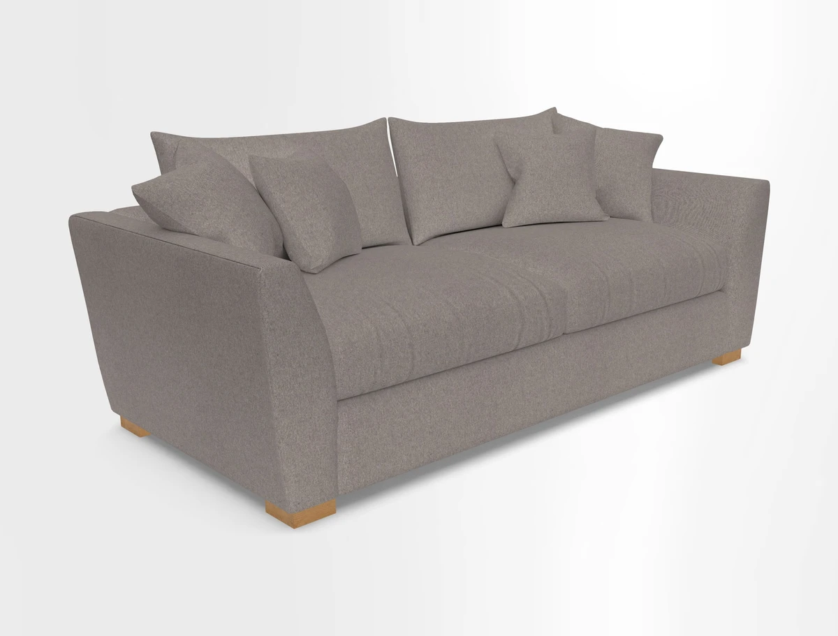 Hambledon 4 Seater Sofa  in Two Tone Plain  Biscuit