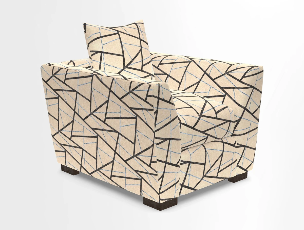 Hambledon Chair in Two Tone Plain  Biscuit