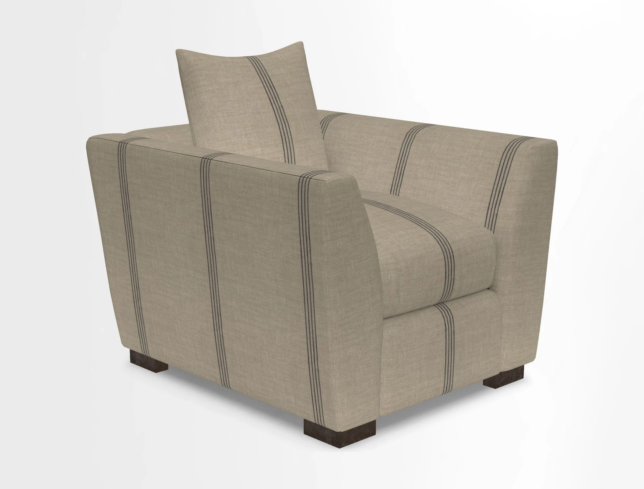 Hambledon Chair in Two Tone Plain  Biscuit