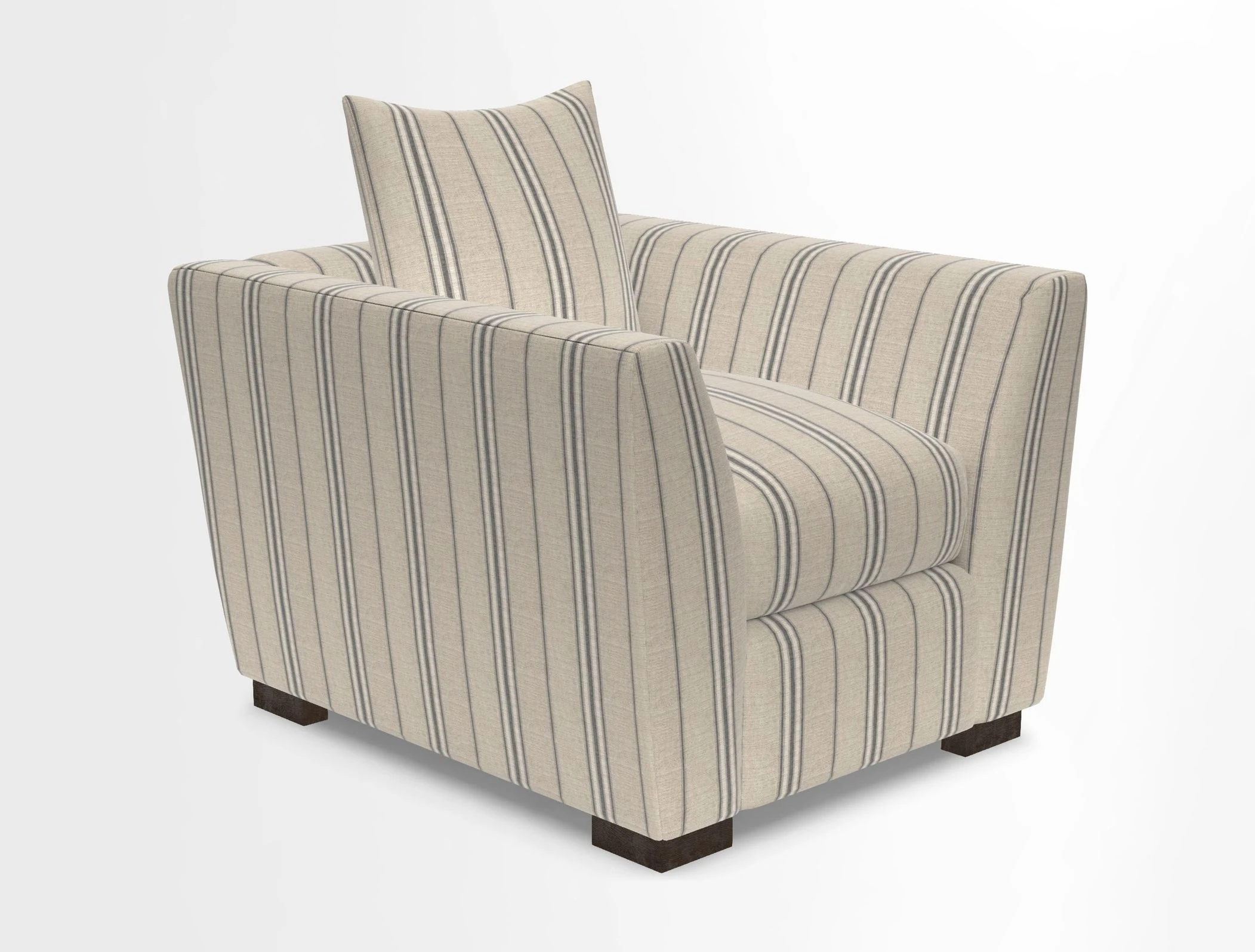 Hambledon Chair in Two Tone Plain  Biscuit
