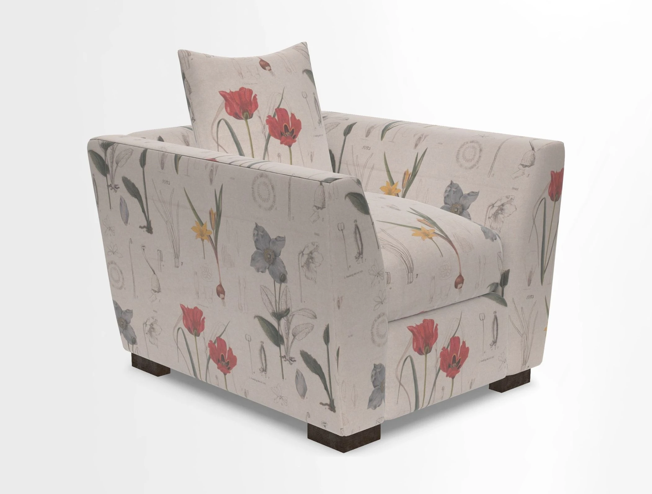 Hambledon Chair in Two Tone Plain  Biscuit