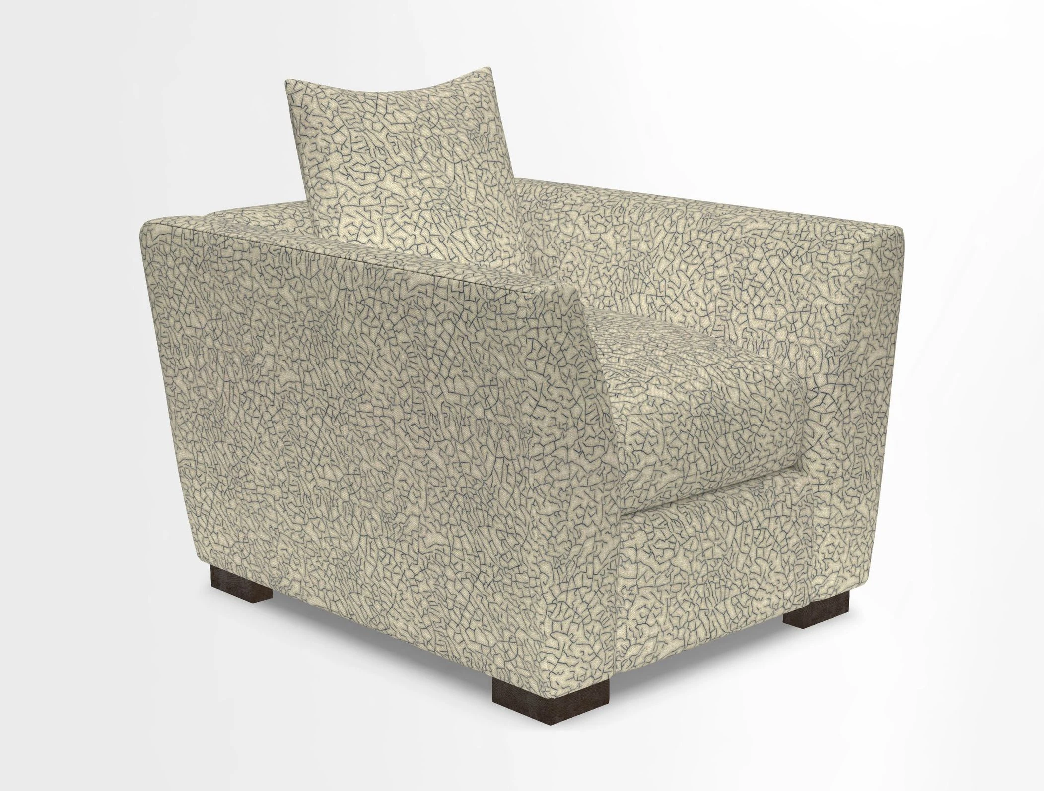 Hambledon Chair in Two Tone Plain  Biscuit