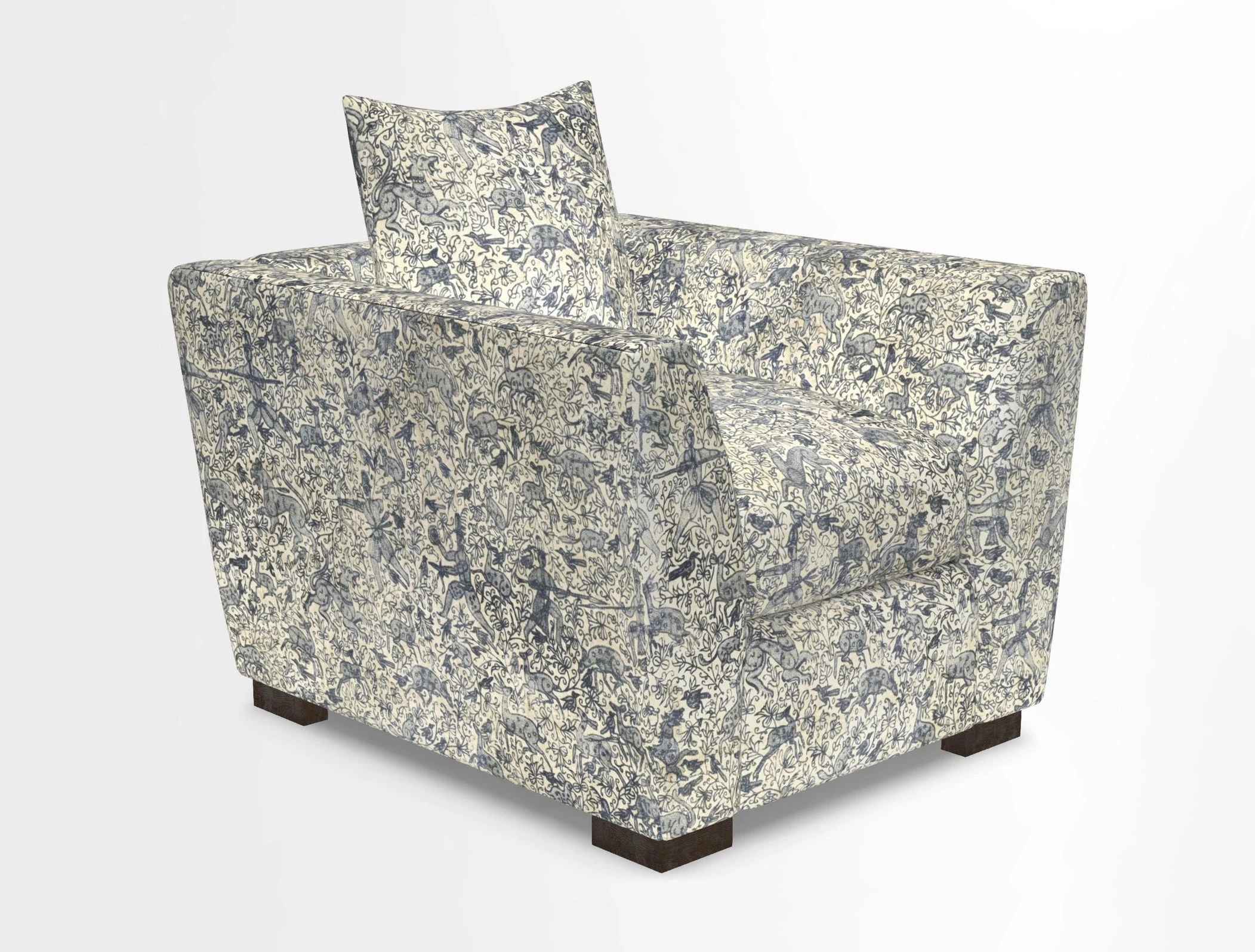 Hambledon Chair in Two Tone Plain  Biscuit