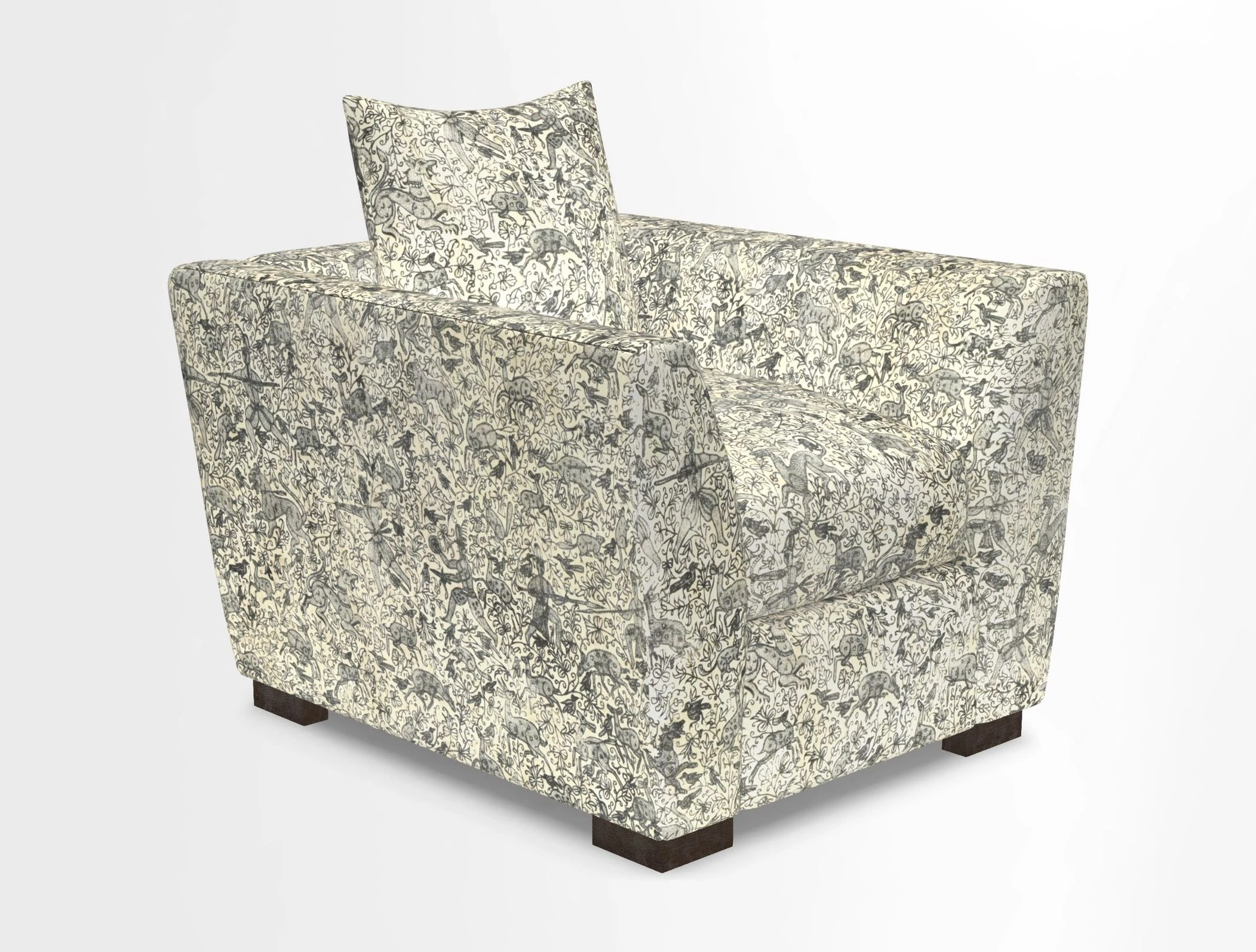 Hambledon Chair in Two Tone Plain  Biscuit