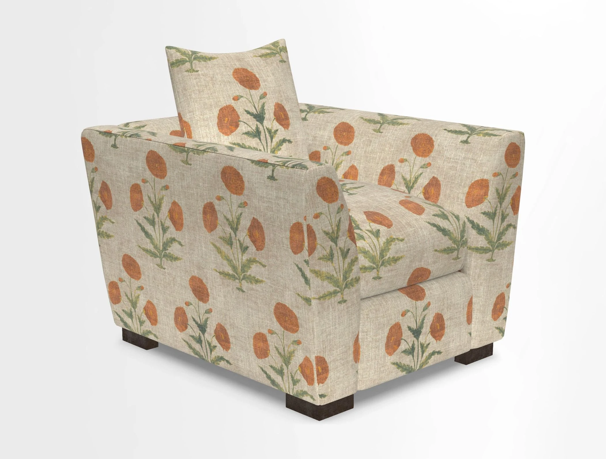 Hambledon Chair in Two Tone Plain  Biscuit
