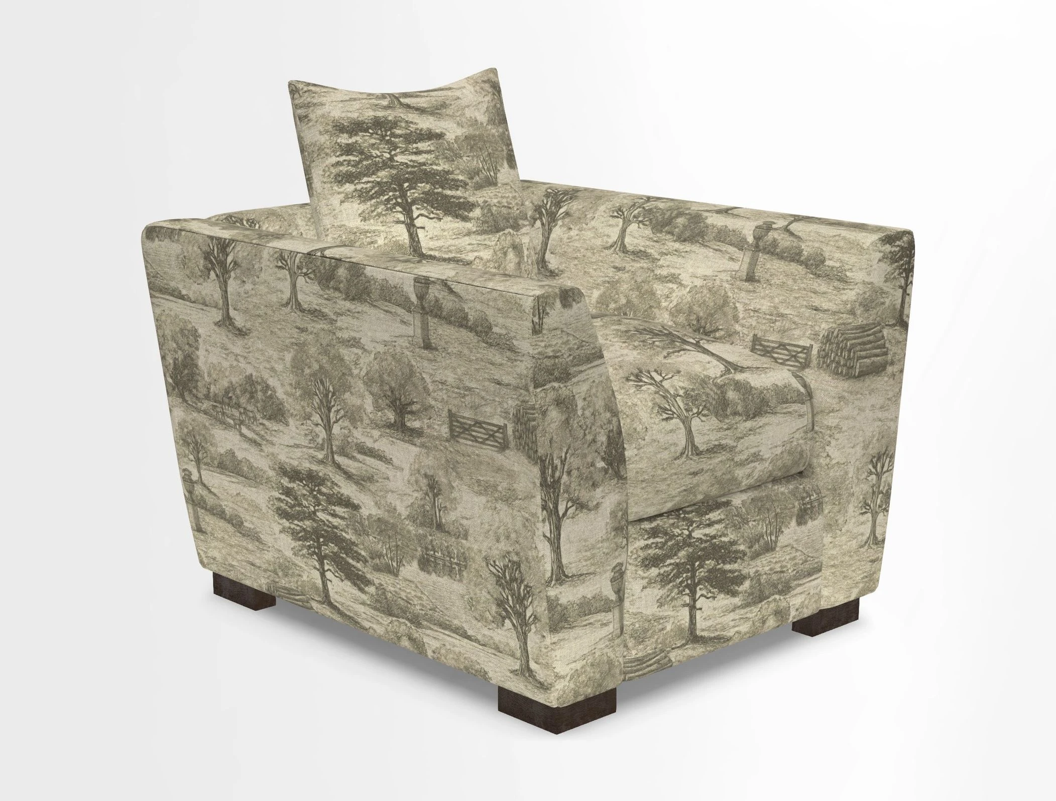 Hambledon Chair in Two Tone Plain  Biscuit