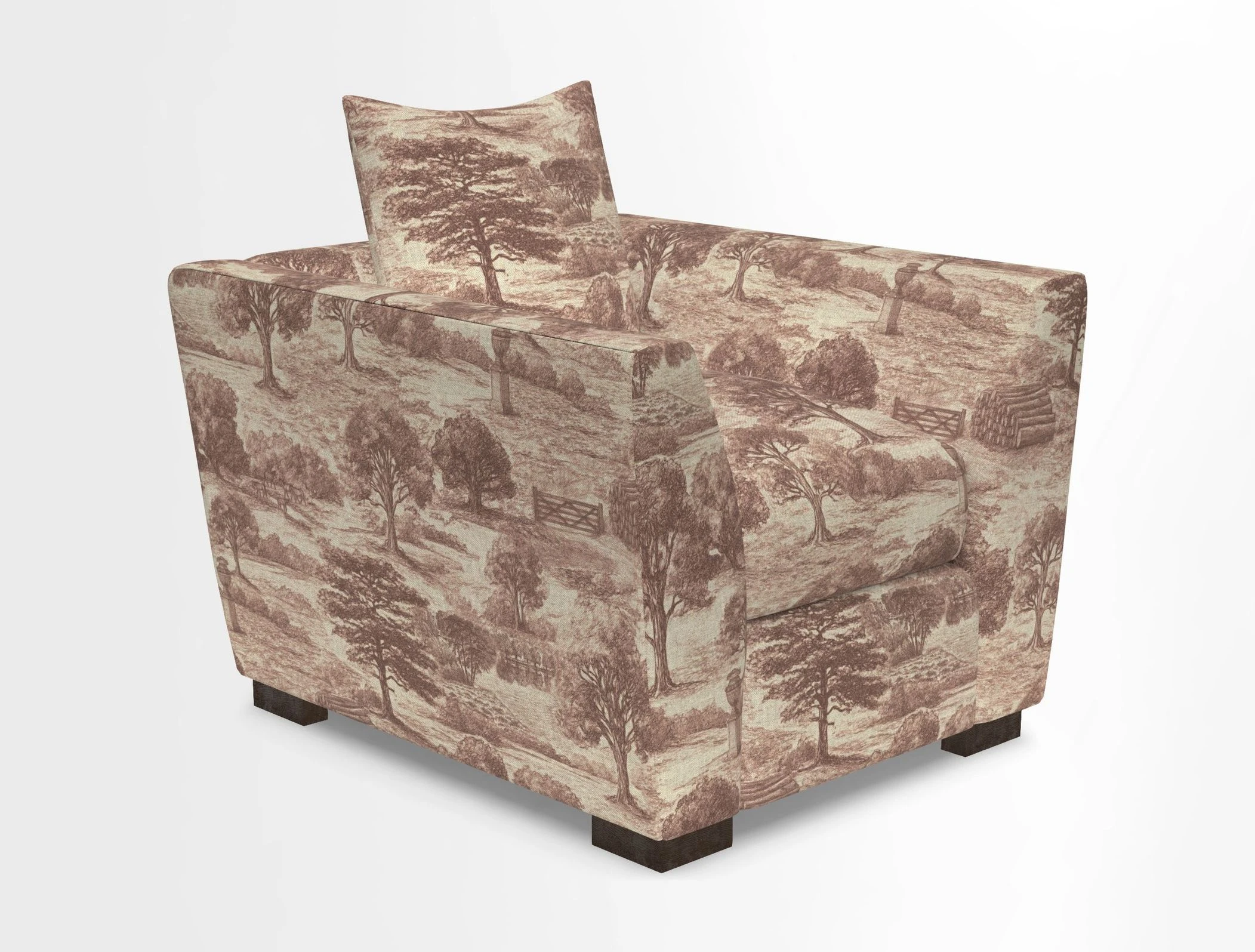 Hambledon Chair in Two Tone Plain  Biscuit