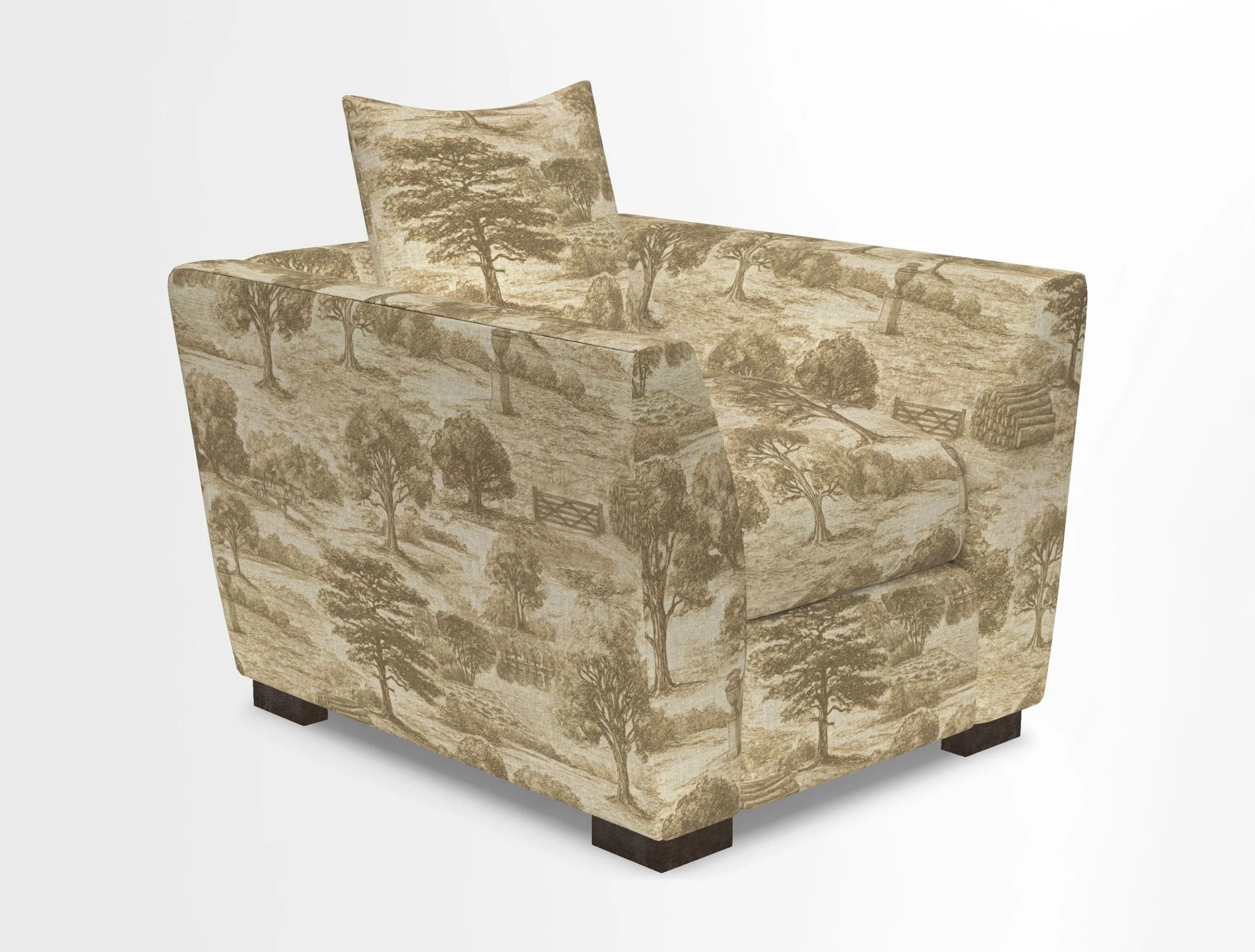 Hambledon Chair in Two Tone Plain  Biscuit