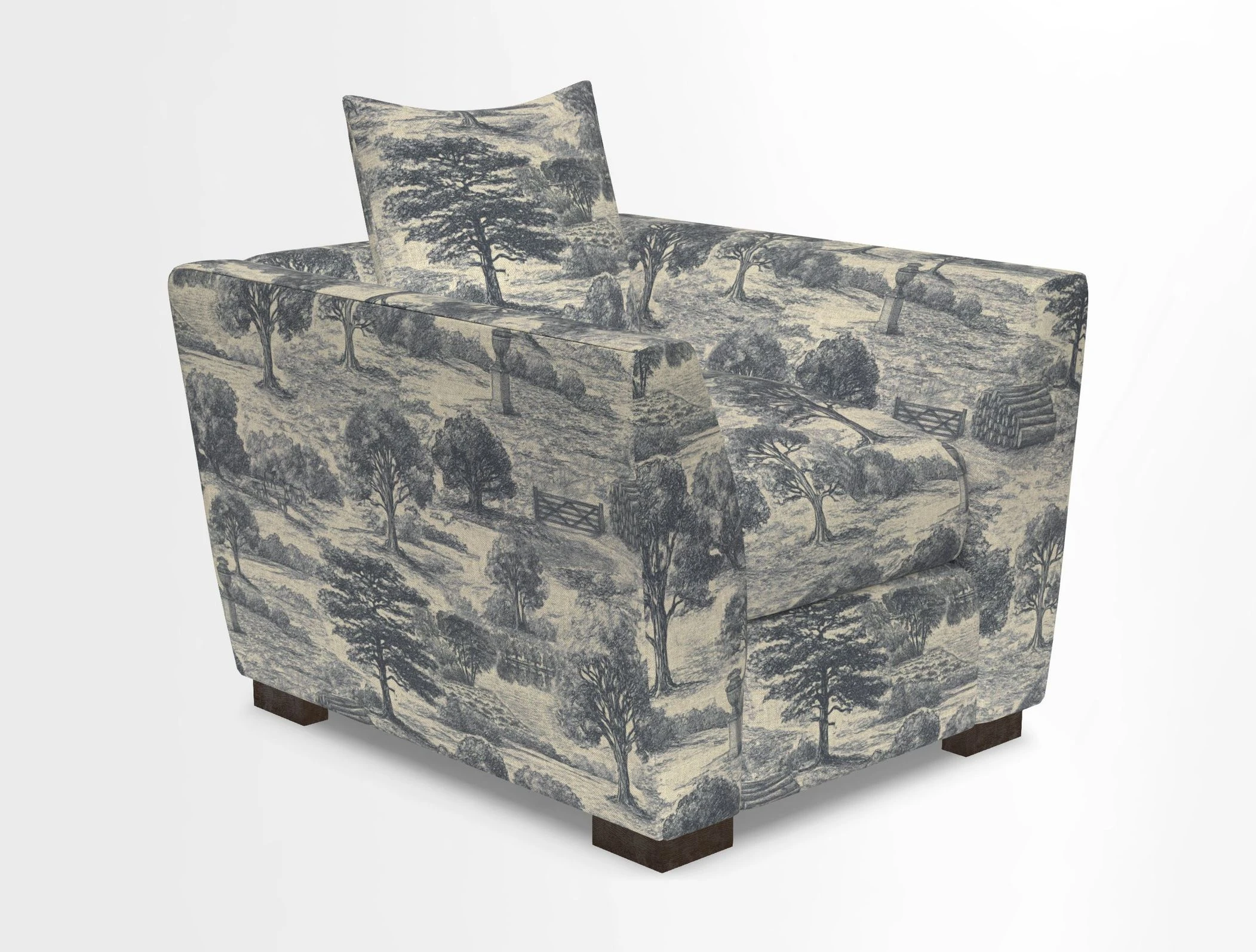 Hambledon Chair in Two Tone Plain  Biscuit