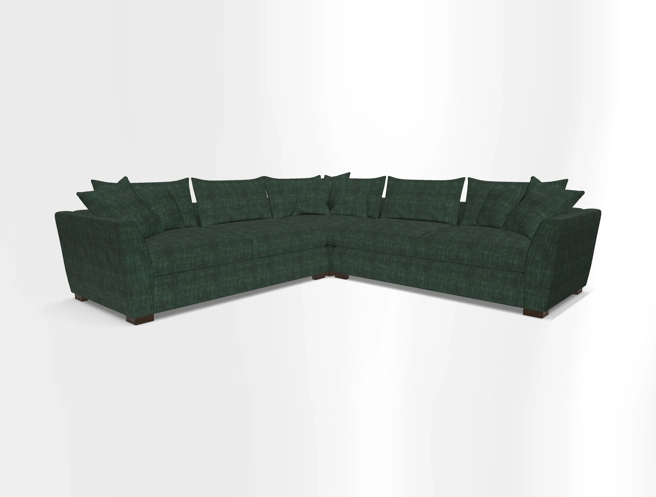 Hambledon Large Corner Group in Plain Two Tone Calico with Scatters in Cloth 22 Weaves
