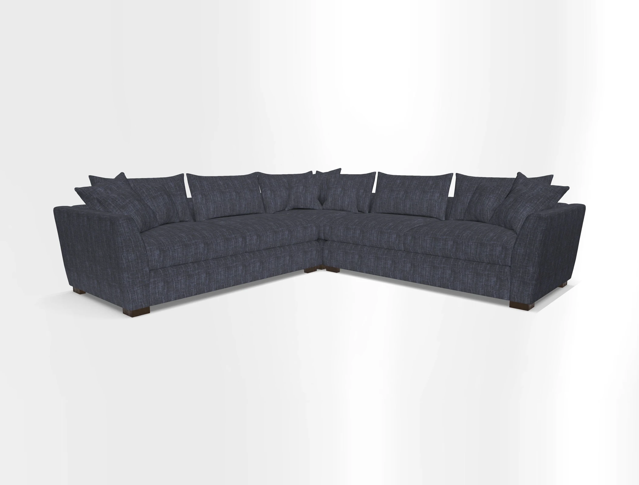 Hambledon Large Corner Group in Plain Two Tone Calico with Scatters in Cloth 22 Weaves