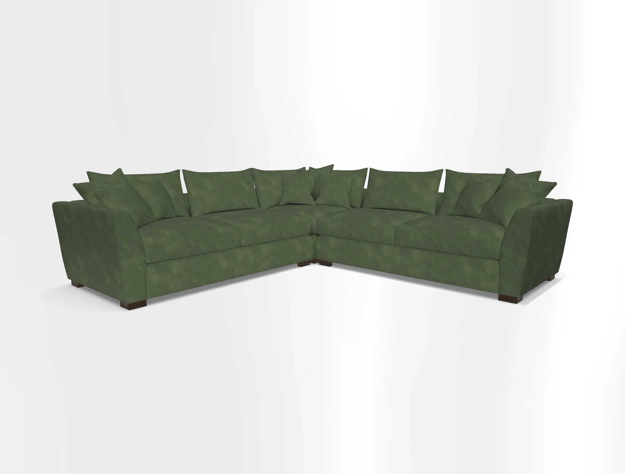 Hambledon Large Corner Group in Plain Two Tone Calico with Scatters in Cloth 22 Weaves