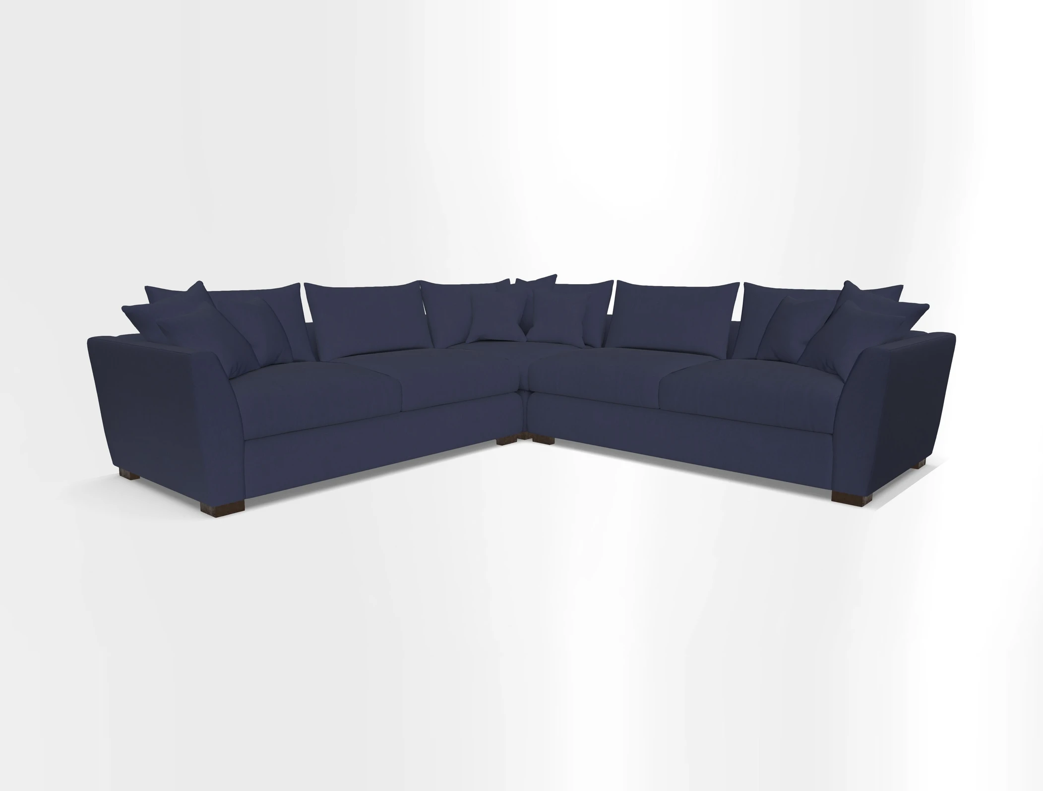 Hambledon Large Corner Group in Plain Two Tone Calico with Scatters in Cloth 22 Weaves