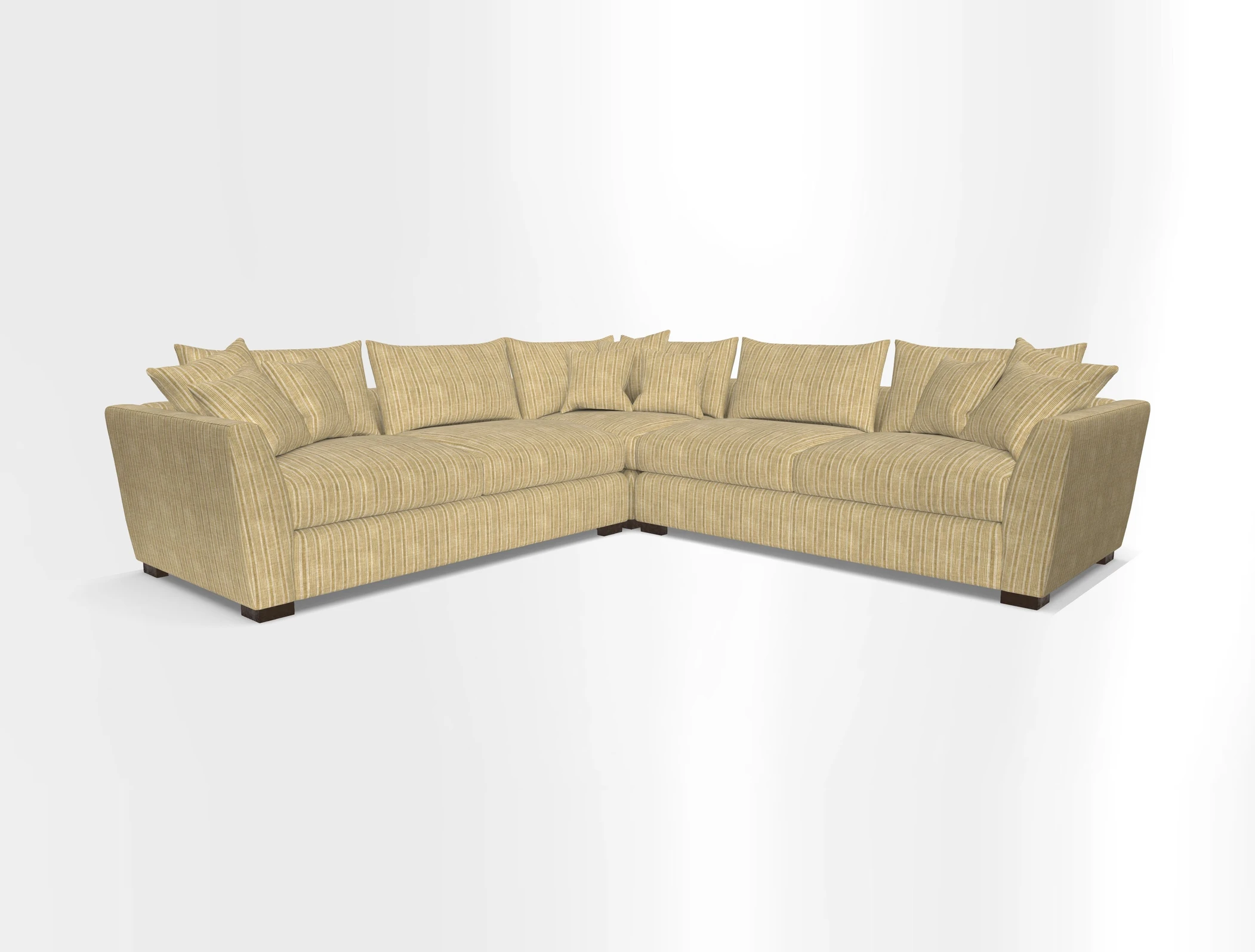 Hambledon Large Corner Group in Plain Two Tone Calico with Scatters in Cloth 22 Weaves