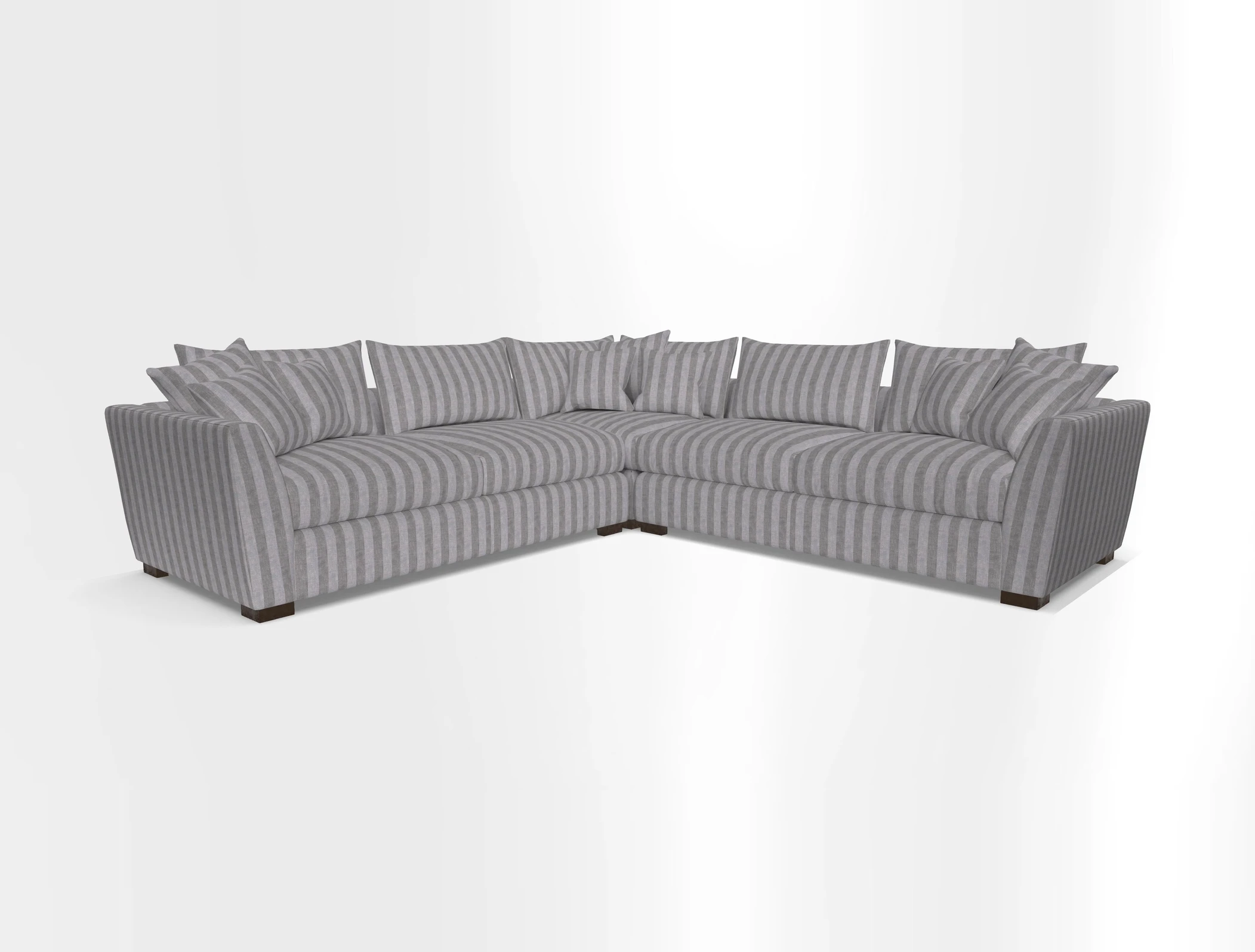 Hambledon Large Corner Group in Plain Two Tone Calico with Scatters in Cloth 22 Weaves