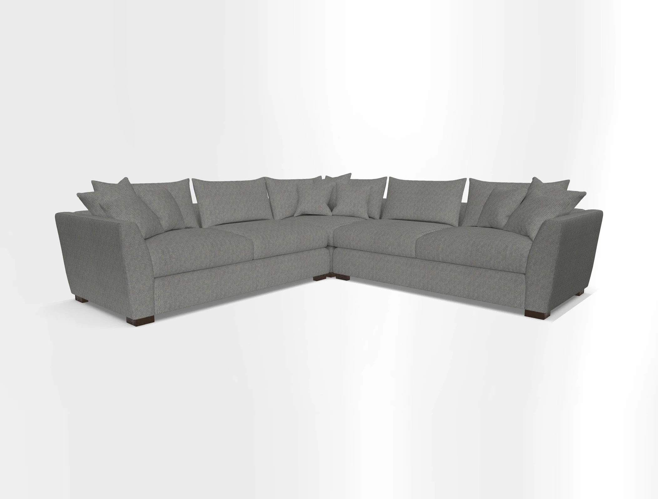 Hambledon Large Corner Group in Plain Two Tone Calico with Scatters in Cloth 22 Weaves