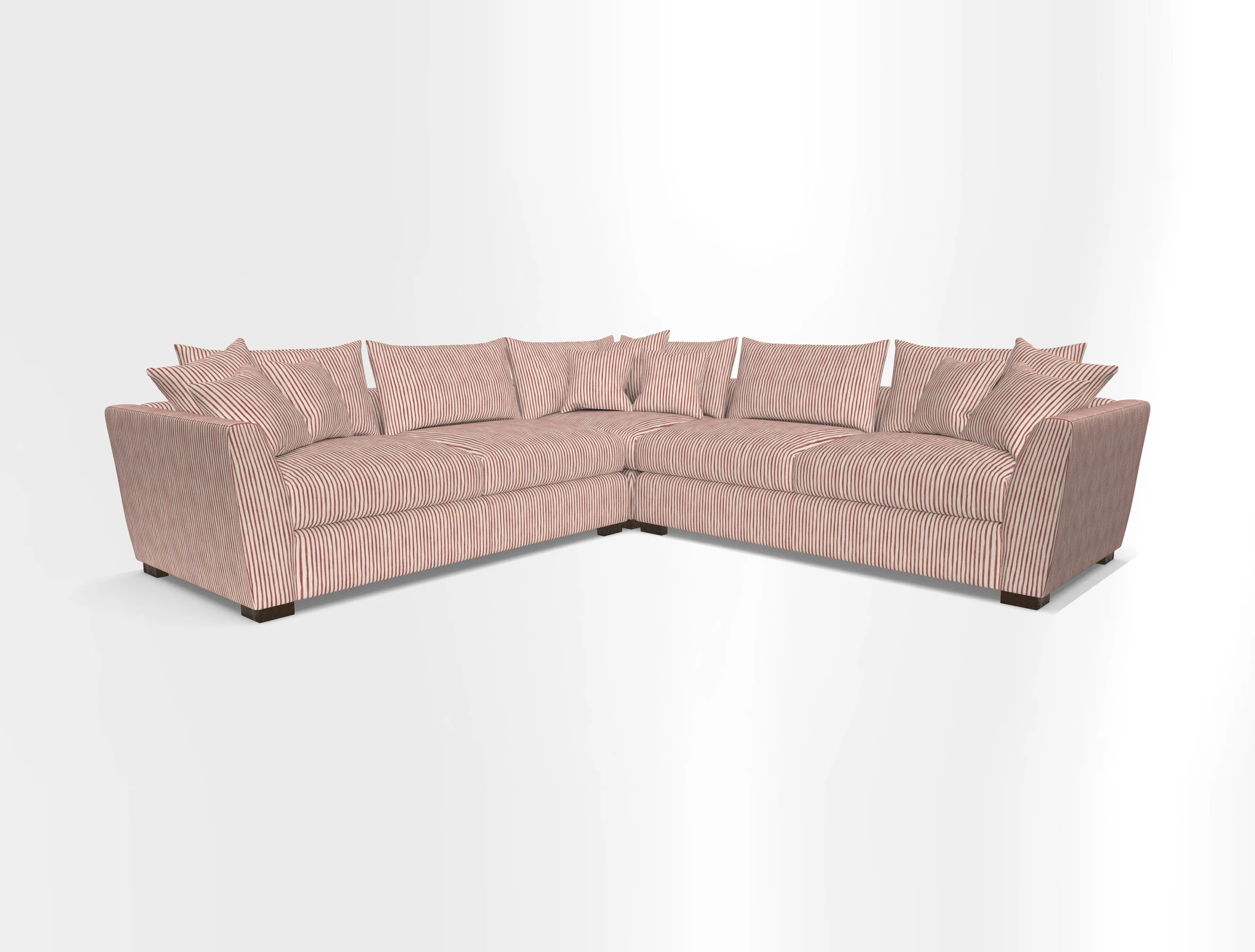 Hambledon Large Corner Group in Plain Two Tone Calico with Scatters in Cloth 22 Weaves
