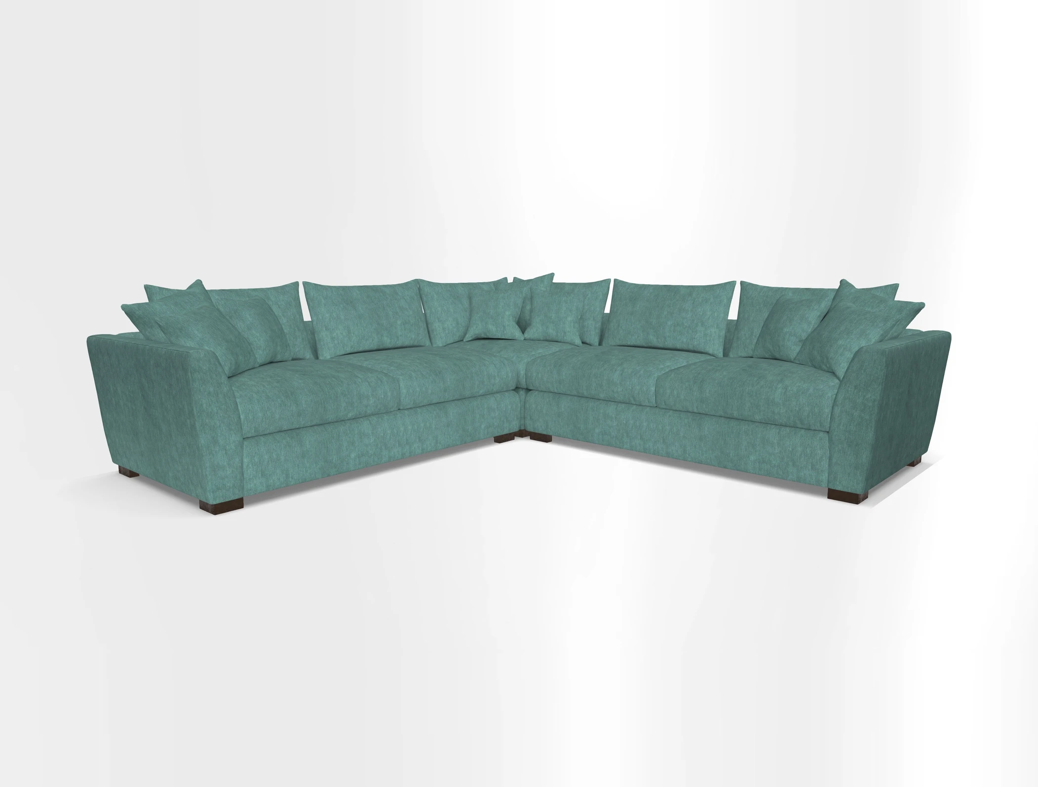 Hambledon Large Corner Group in Plain Two Tone Calico with Scatters in Cloth 22 Weaves