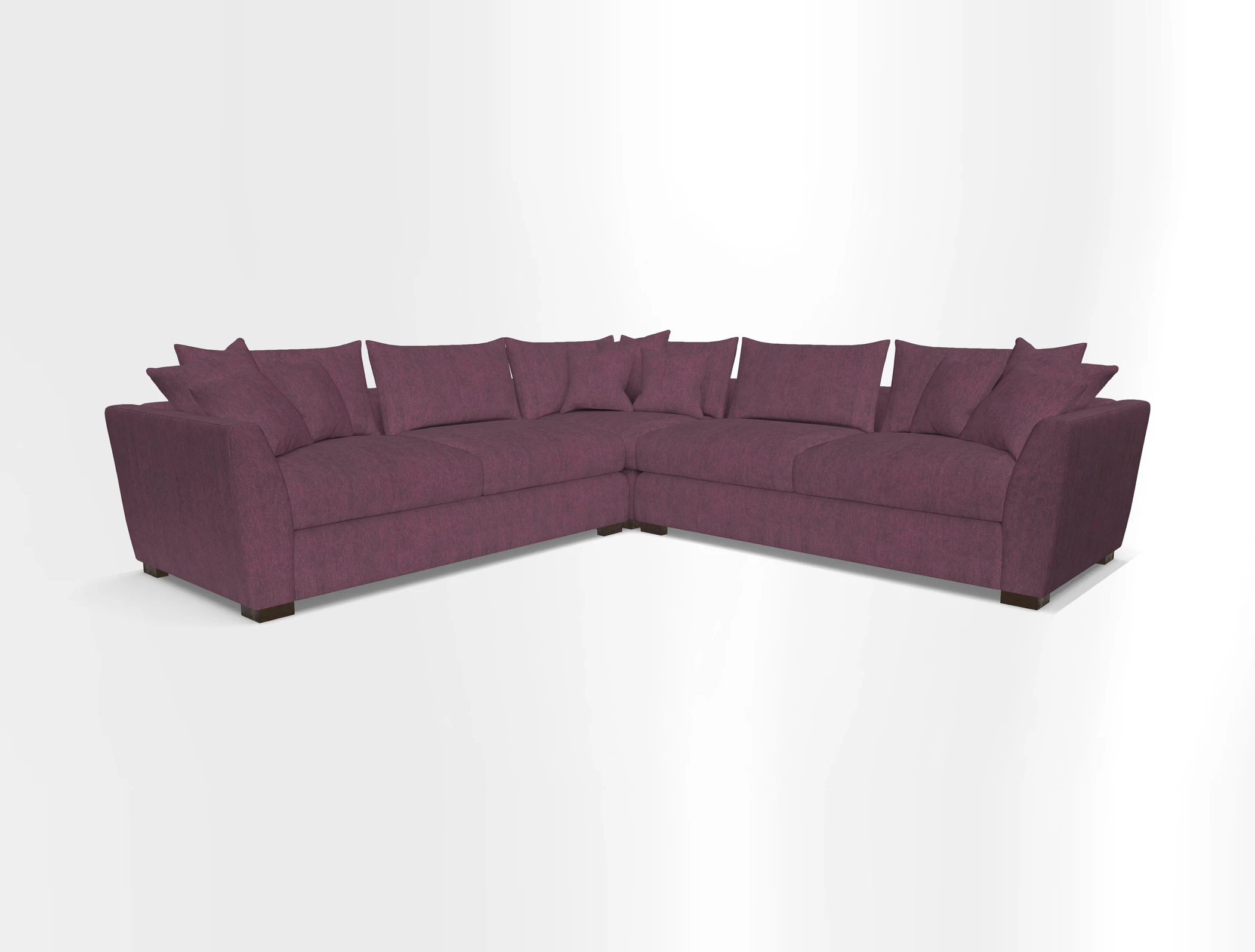 Hambledon Large Corner Group in Plain Two Tone Calico with Scatters in Cloth 22 Weaves