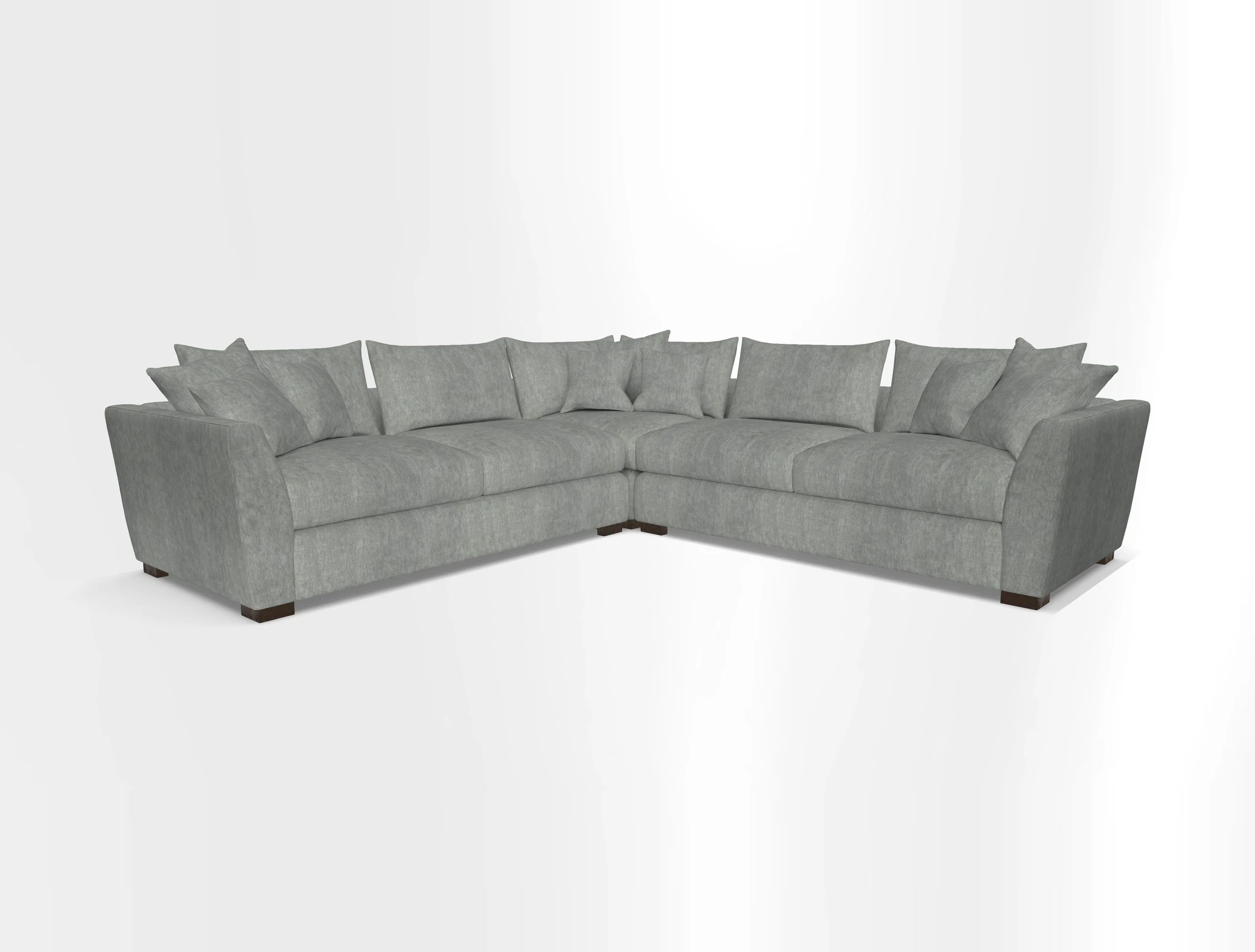 Hambledon Large Corner Group in Plain Two Tone Calico with Scatters in Cloth 22 Weaves
