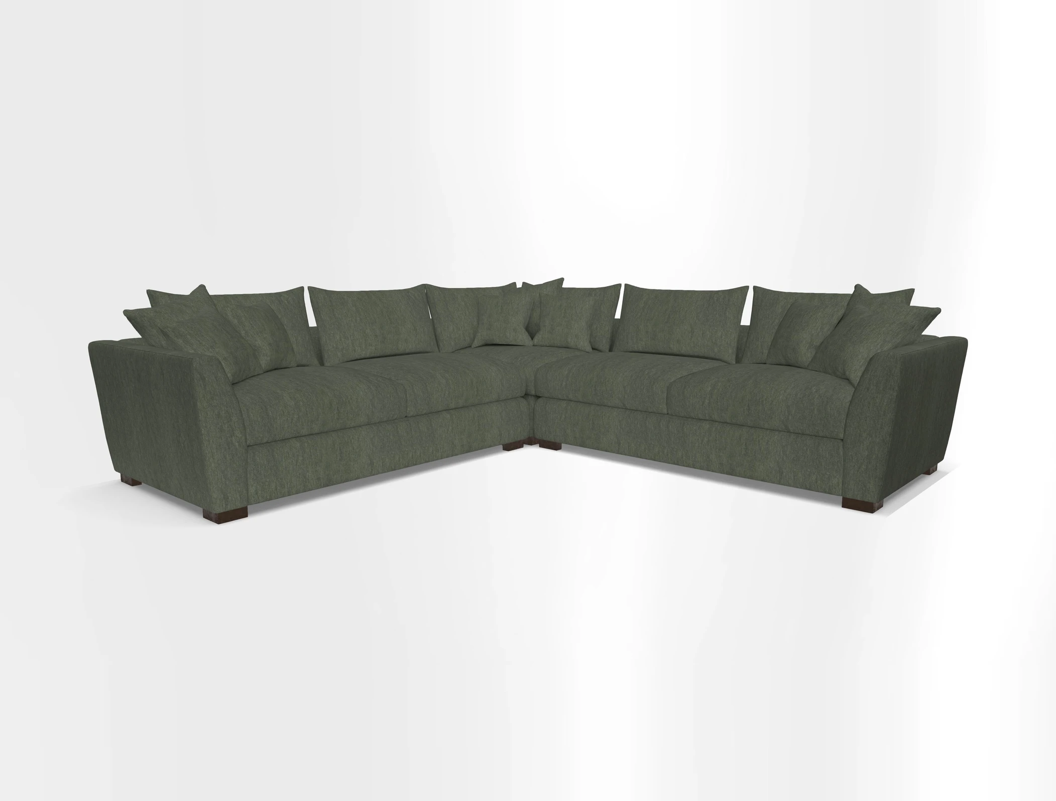 Hambledon Large Corner Group in Plain Two Tone Calico with Scatters in Cloth 22 Weaves