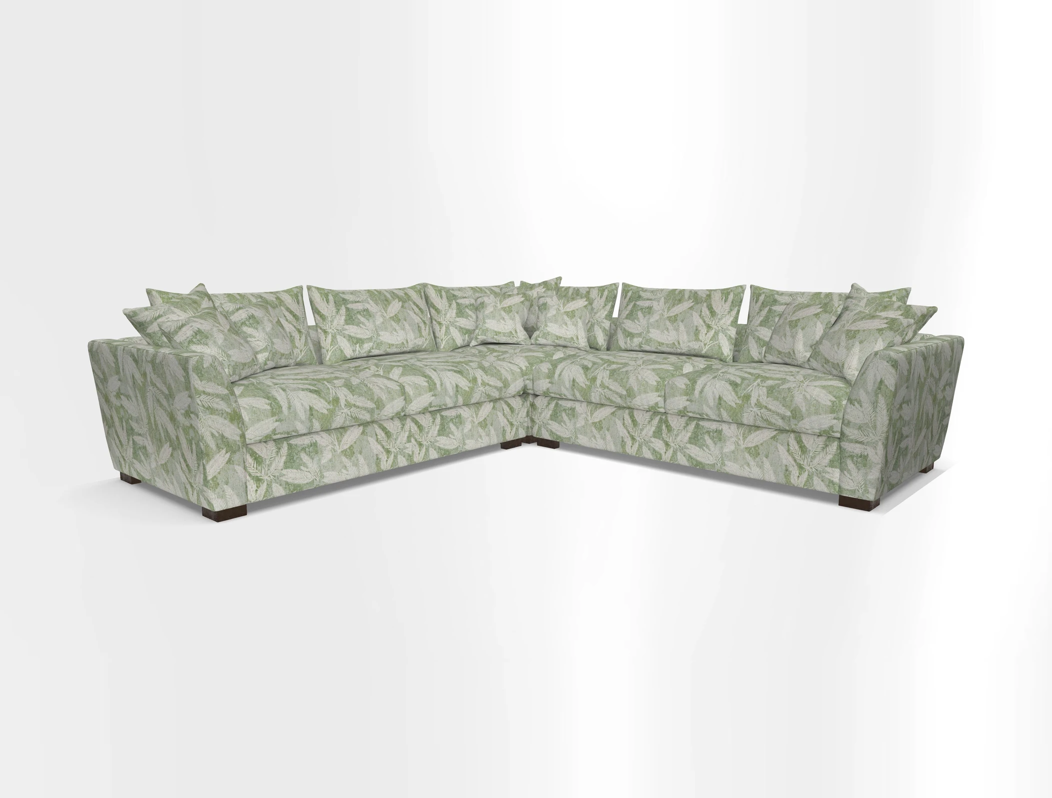 Hambledon Large Corner Group in Plain Two Tone Calico with Scatters in Cloth 22 Weaves