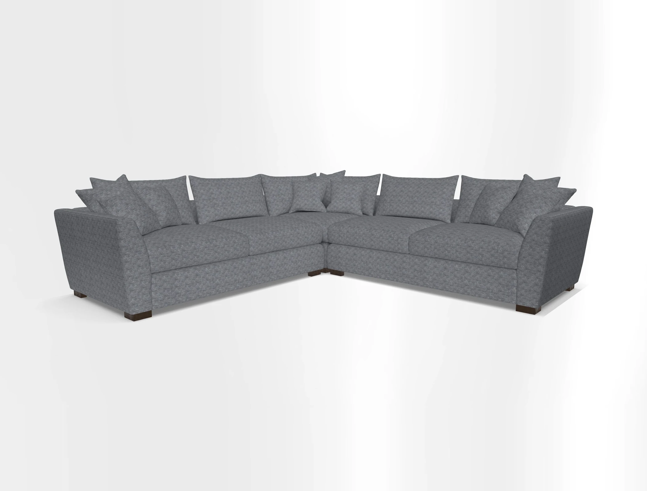 Hambledon Large Corner Group in Plain Two Tone Calico with Scatters in Cloth 22 Weaves
