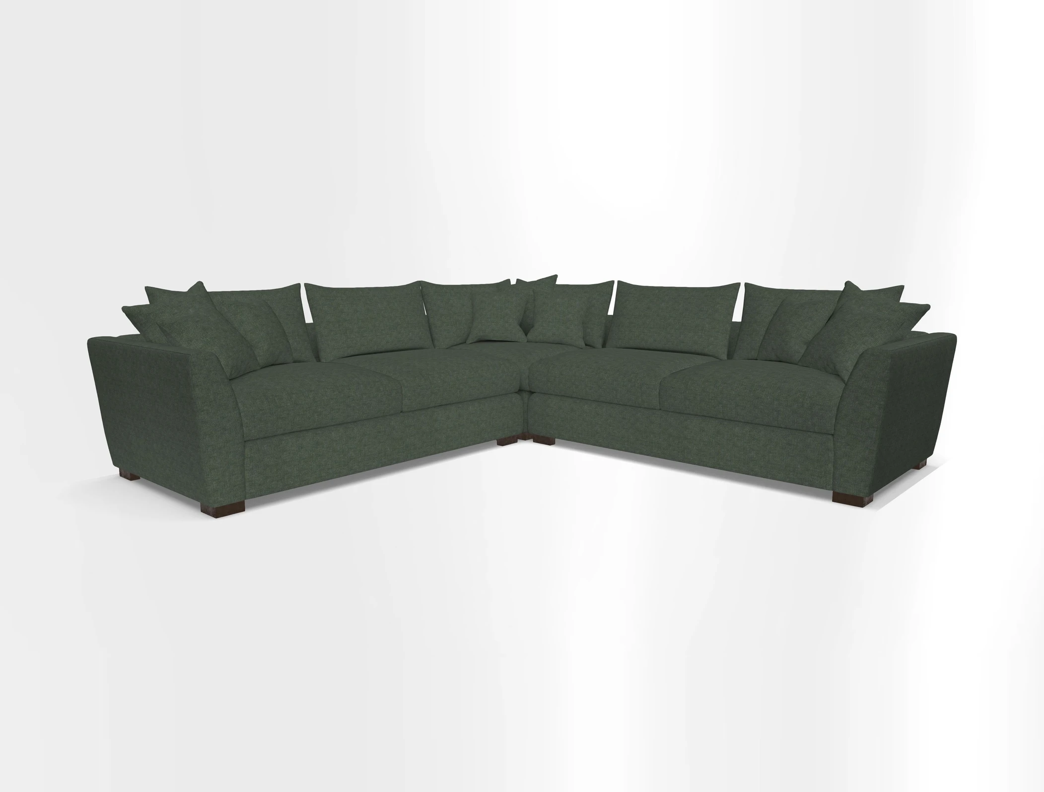 Hambledon Large Corner Group in Plain Two Tone Calico with Scatters in Cloth 22 Weaves