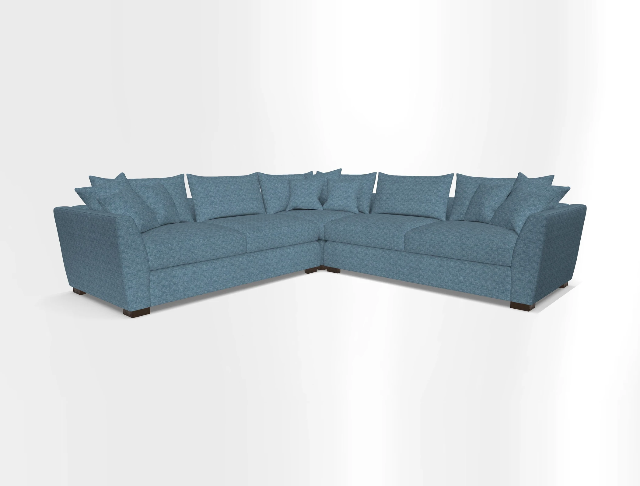 Hambledon Large Corner Group in Plain Two Tone Calico with Scatters in Cloth 22 Weaves