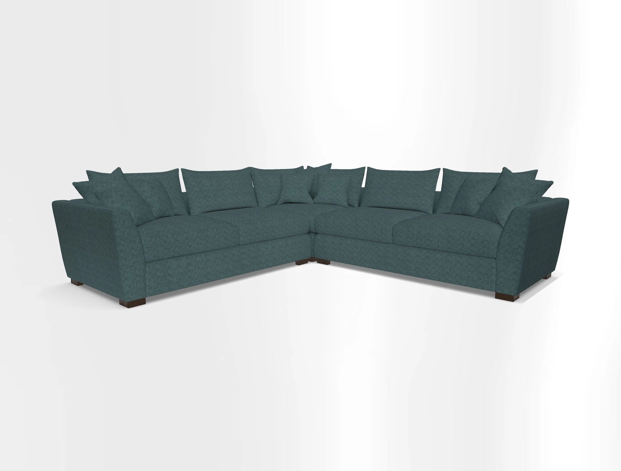 Hambledon Large Corner Group in Plain Two Tone Calico with Scatters in Cloth 22 Weaves