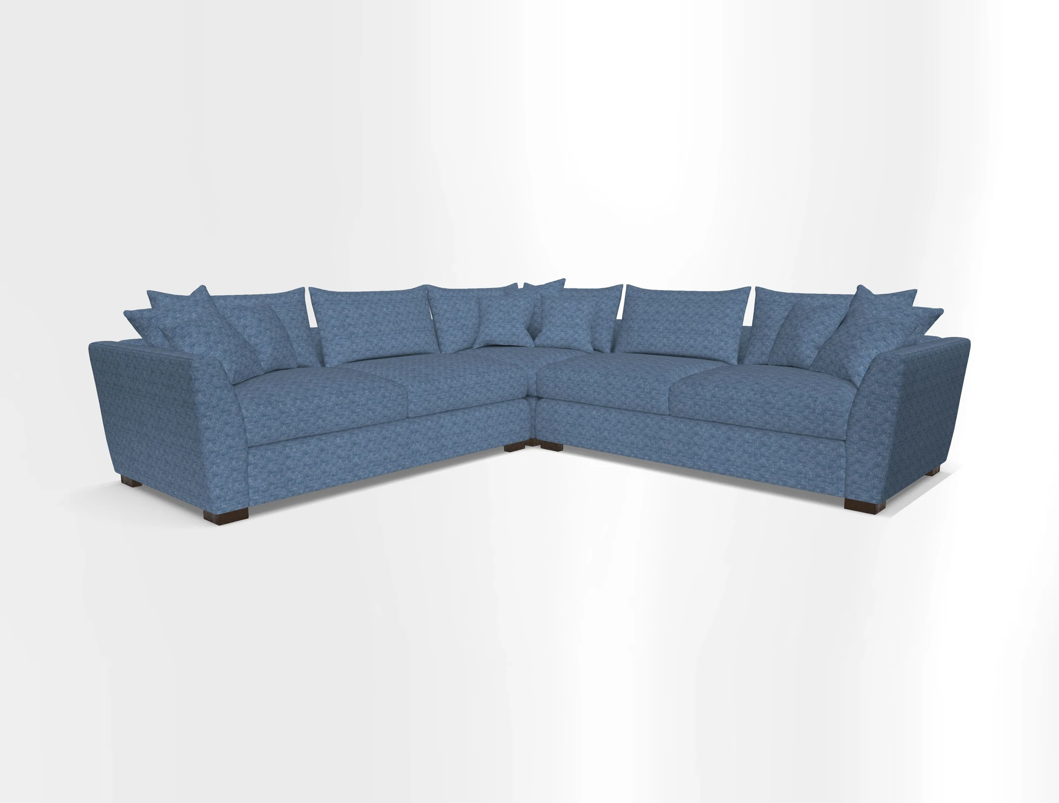 Hambledon Large Corner Group in Plain Two Tone Calico with Scatters in Cloth 22 Weaves