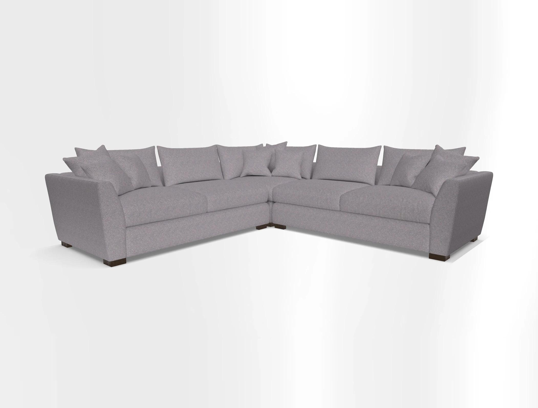 Hambledon Large Corner Group in Plain Two Tone Calico with Scatters in Cloth 22 Weaves