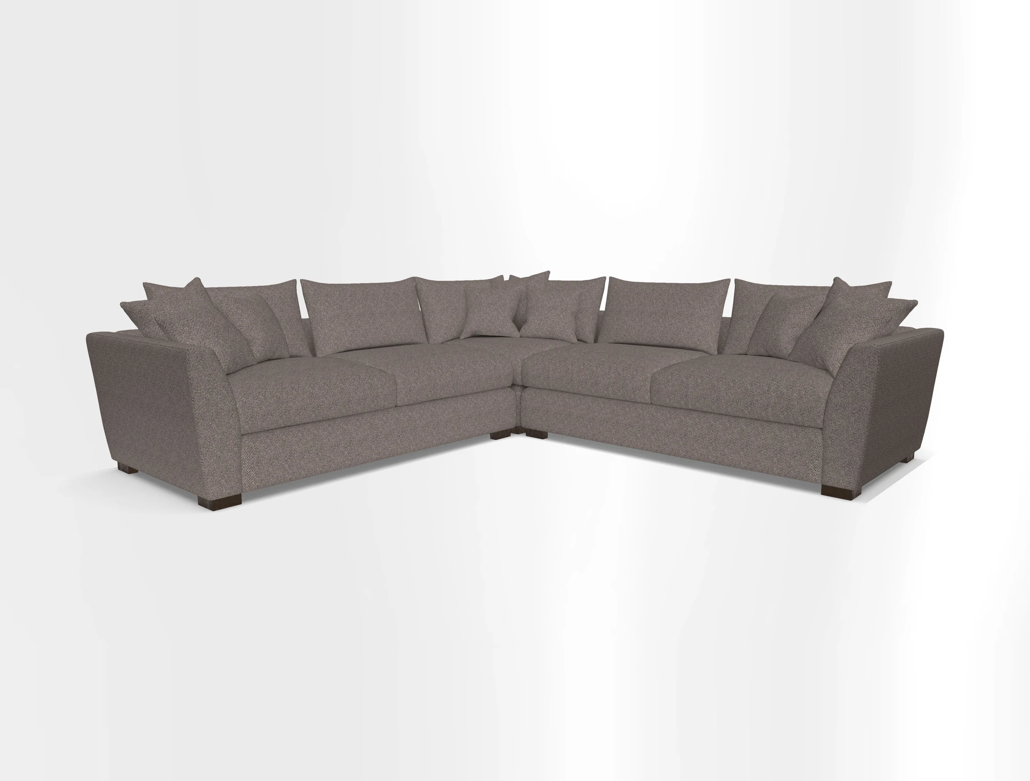 Hambledon Large Corner Group in Plain Two Tone Calico with Scatters in Cloth 22 Weaves