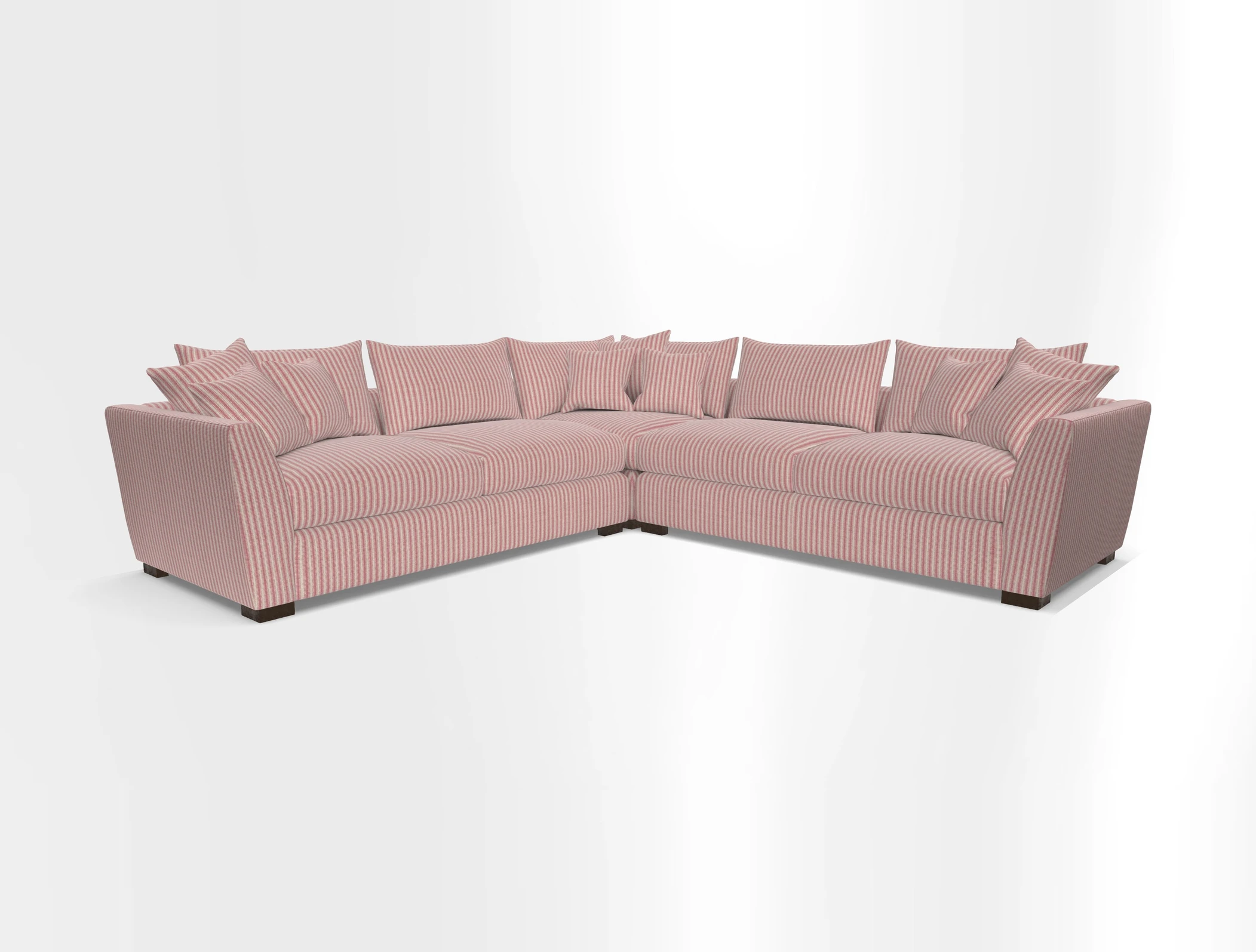 Hambledon Large Corner Group in Plain Two Tone Calico with Scatters in Cloth 22 Weaves