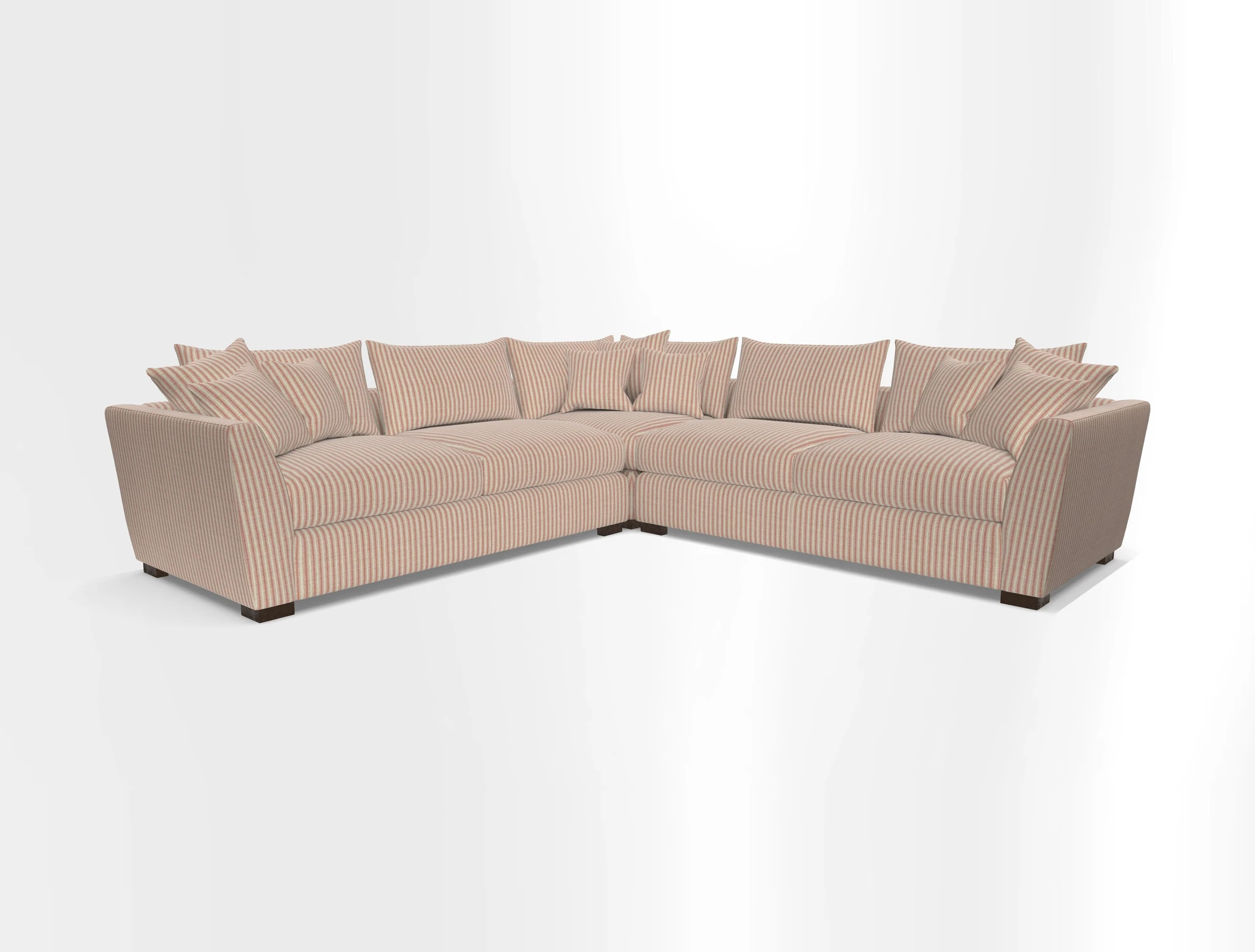 Hambledon Large Corner Group in Plain Two Tone Calico with Scatters in Cloth 22 Weaves