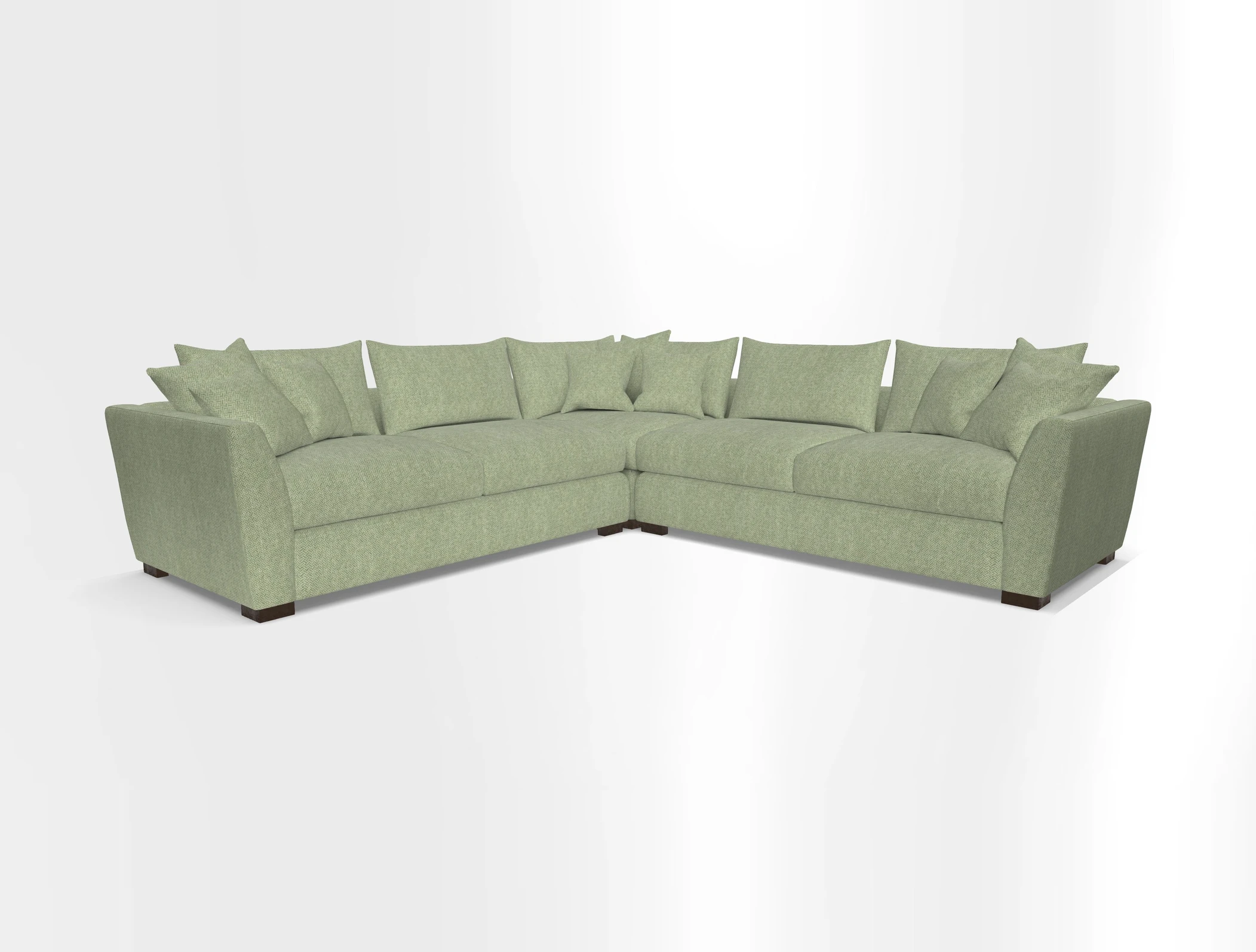 Hambledon Large Corner Group in Plain Two Tone Calico with Scatters in Cloth 22 Weaves