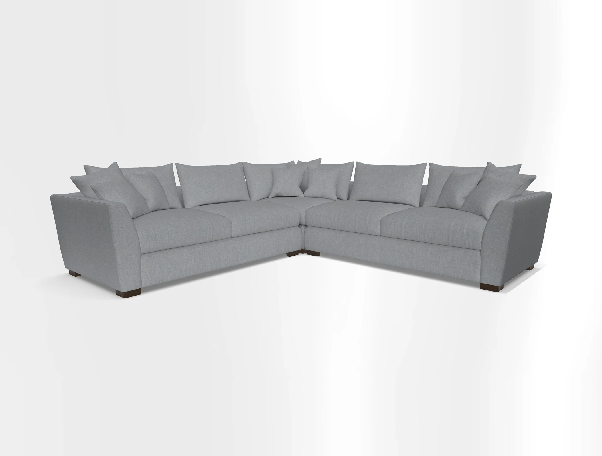 Hambledon Large Corner Group in Plain Two Tone Calico with Scatters in Cloth 22 Weaves