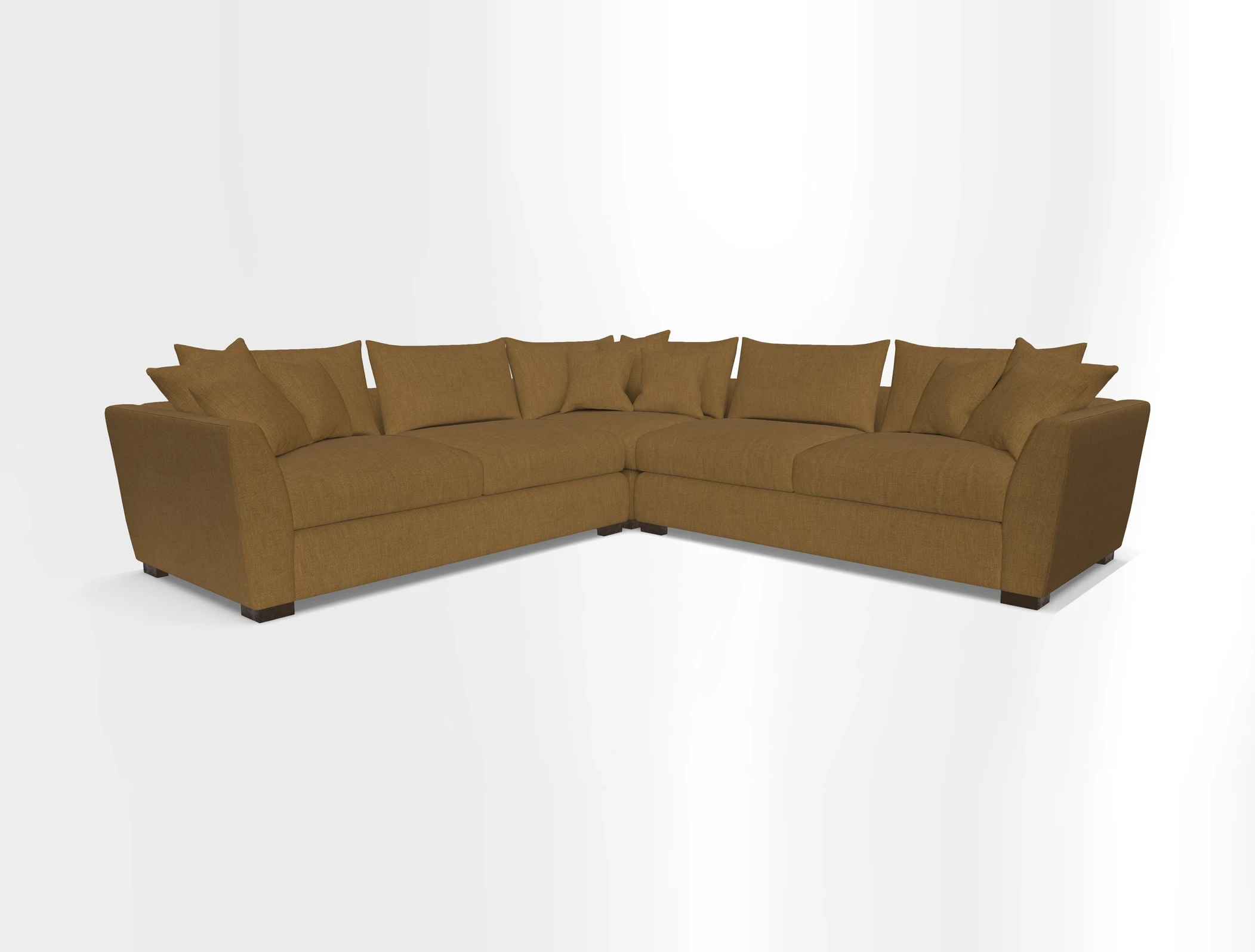 Hambledon Large Corner Group in Plain Two Tone Calico with Scatters in Cloth 22 Weaves