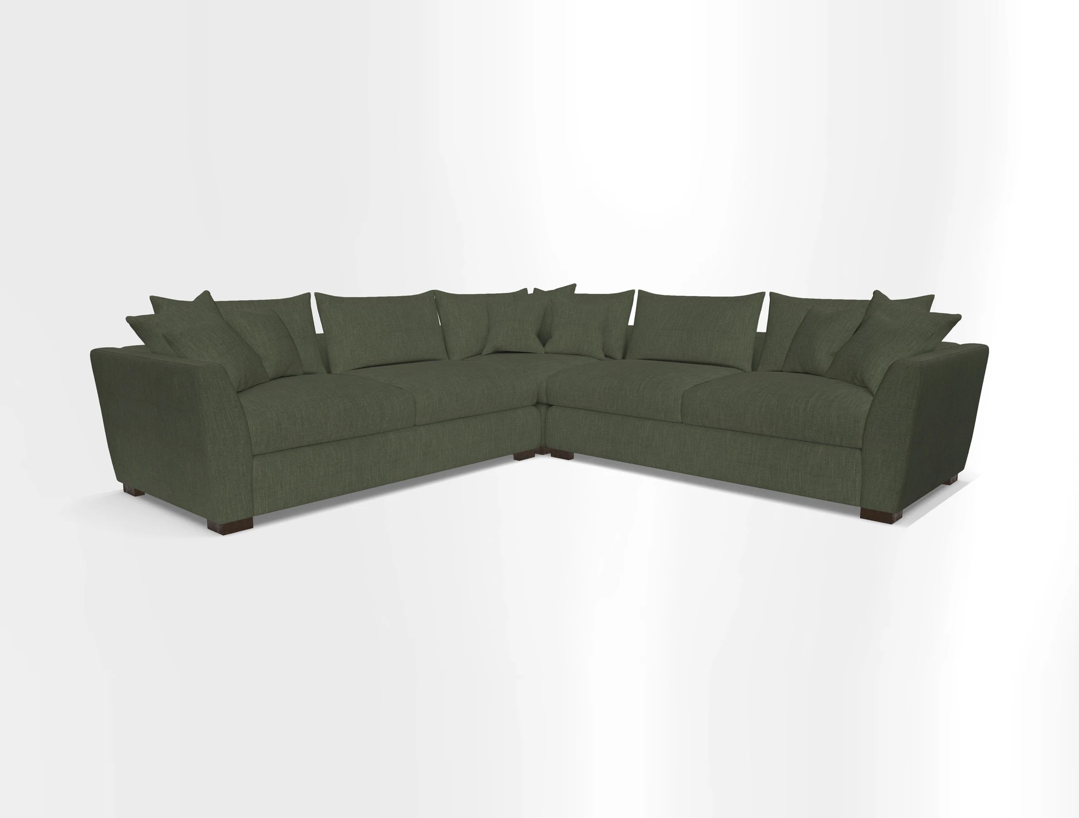 Hambledon Large Corner Group in Plain Two Tone Calico with Scatters in Cloth 22 Weaves