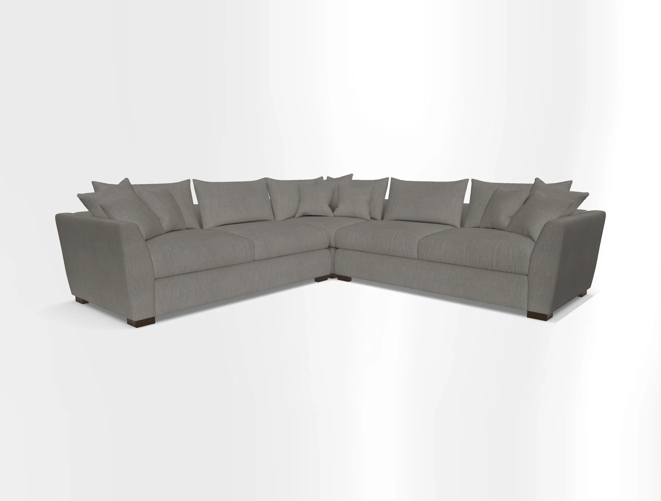 Hambledon Large Corner Group in Plain Two Tone Calico with Scatters in Cloth 22 Weaves