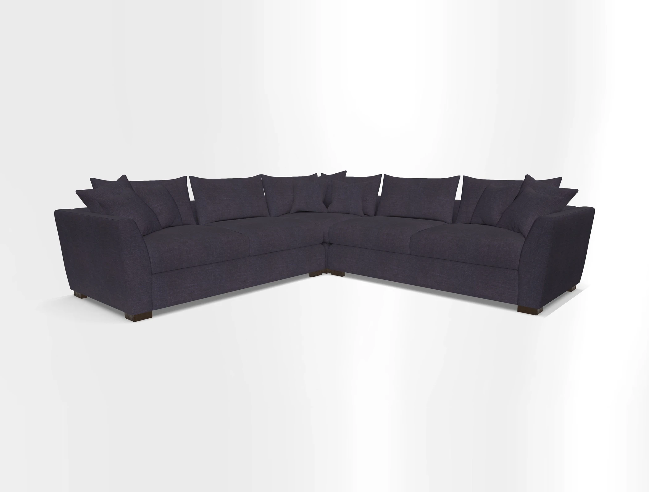 Hambledon Large Corner Group in Plain Two Tone Calico with Scatters in Cloth 22 Weaves