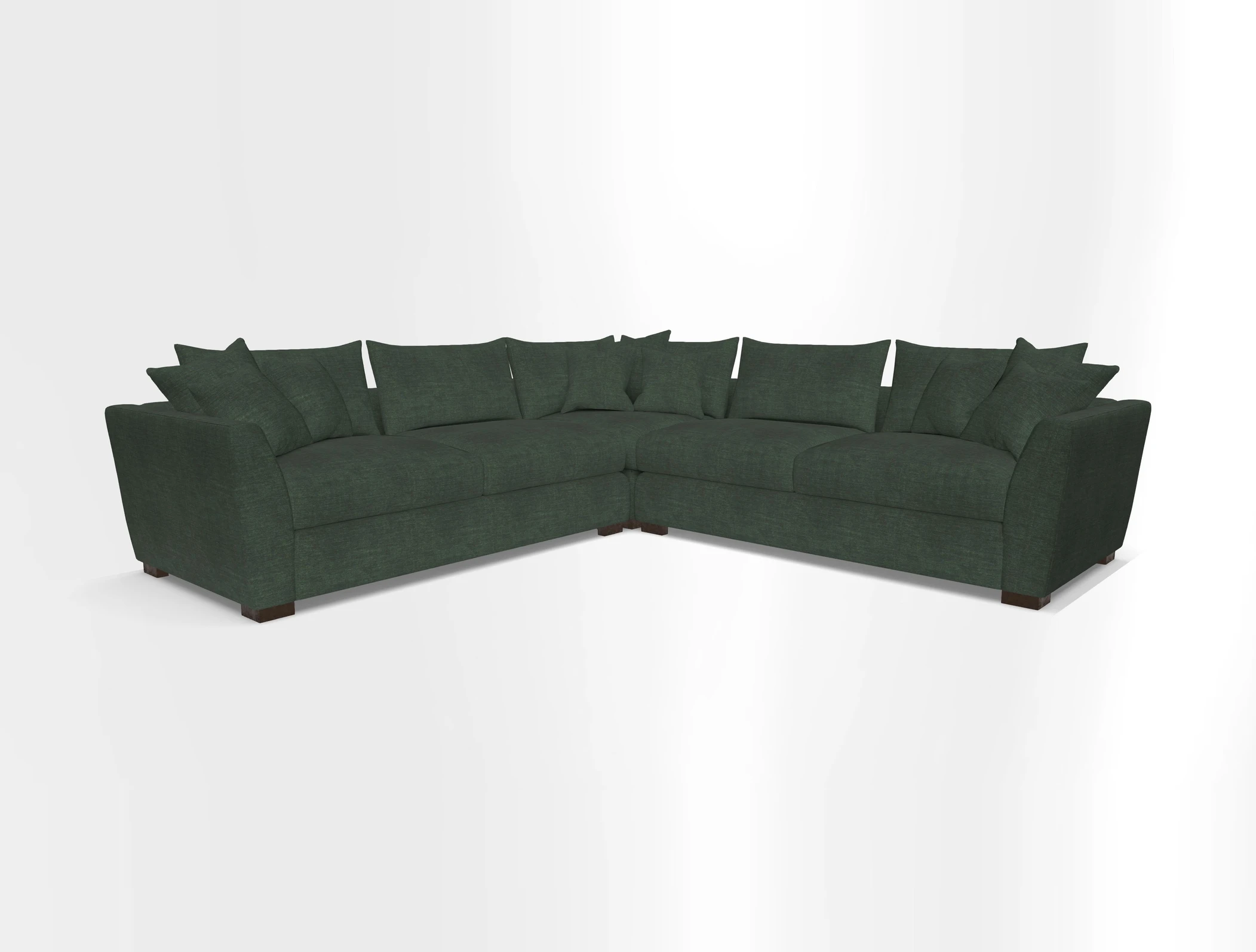 Hambledon Large Corner Group in Plain Two Tone Calico with Scatters in Cloth 22 Weaves