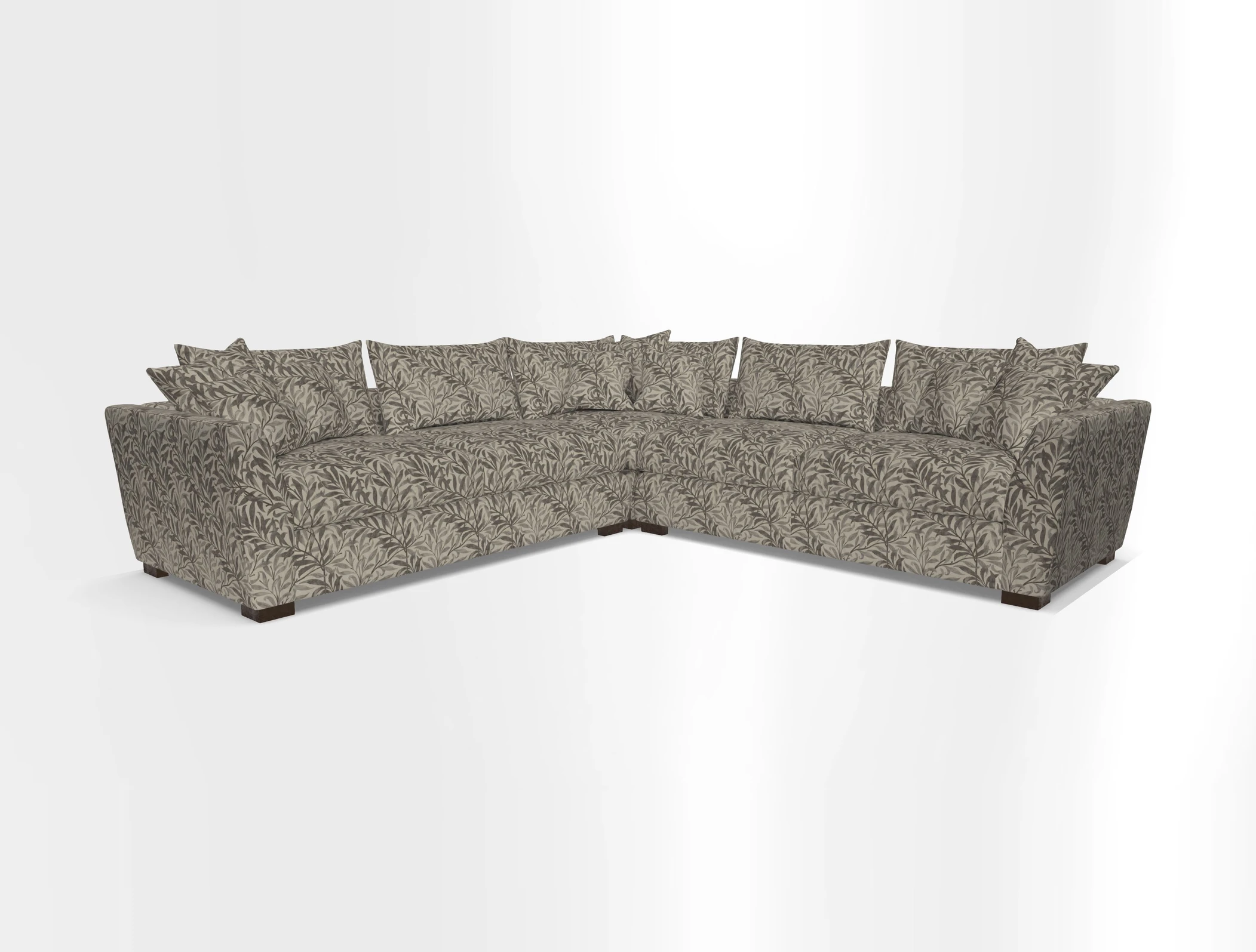Hambledon Large Corner Group in Plain Two Tone Calico with Scatters in Cloth 22 Weaves