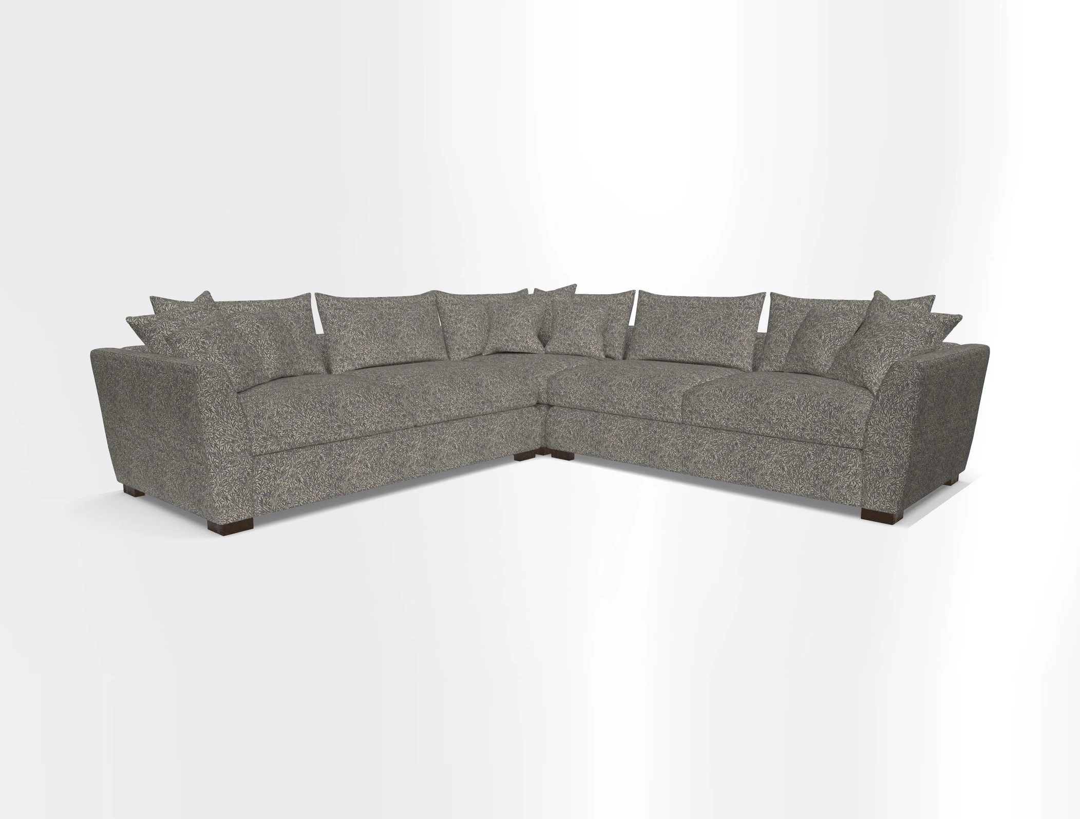 Hambledon Large Corner Group in Plain Two Tone Calico with Scatters in Cloth 22 Weaves