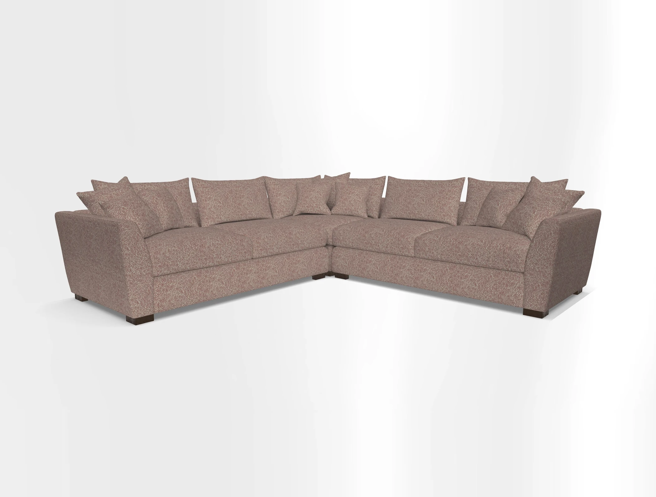 Hambledon Large Corner Group in Plain Two Tone Calico with Scatters in Cloth 22 Weaves