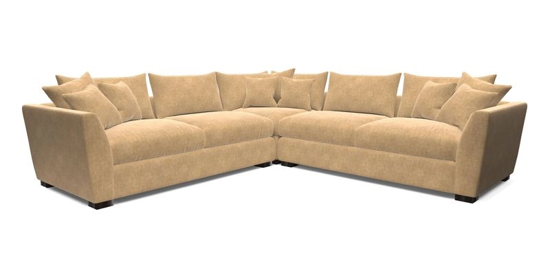 Hambledon Large Corner Group in Plain Two Tone Calico with Scatters in Cloth 22 Weaves