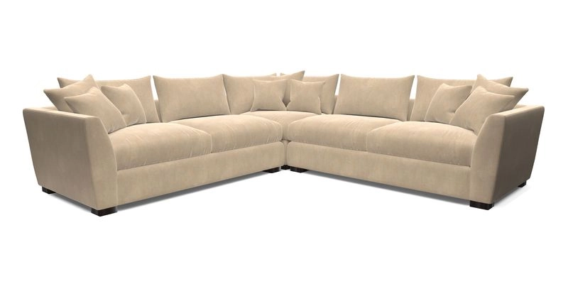 Hambledon Large Corner Group in Plain Two Tone Calico with Scatters in Cloth 22 Weaves