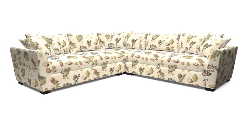 Hambledon Large Corner Group in Plain Two Tone Calico with Scatters in Cloth 22 Weaves