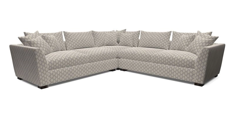 Hambledon Large Corner Group in Plain Two Tone Calico with Scatters in Cloth 22 Weaves